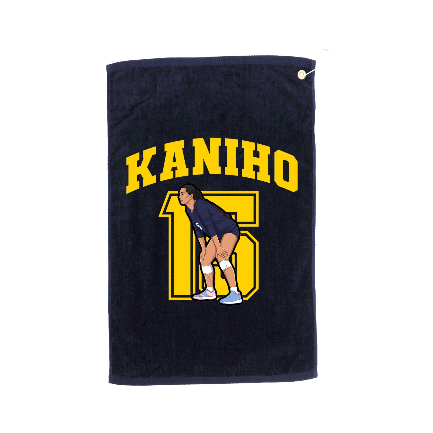 Golf Towel — Number in Navy