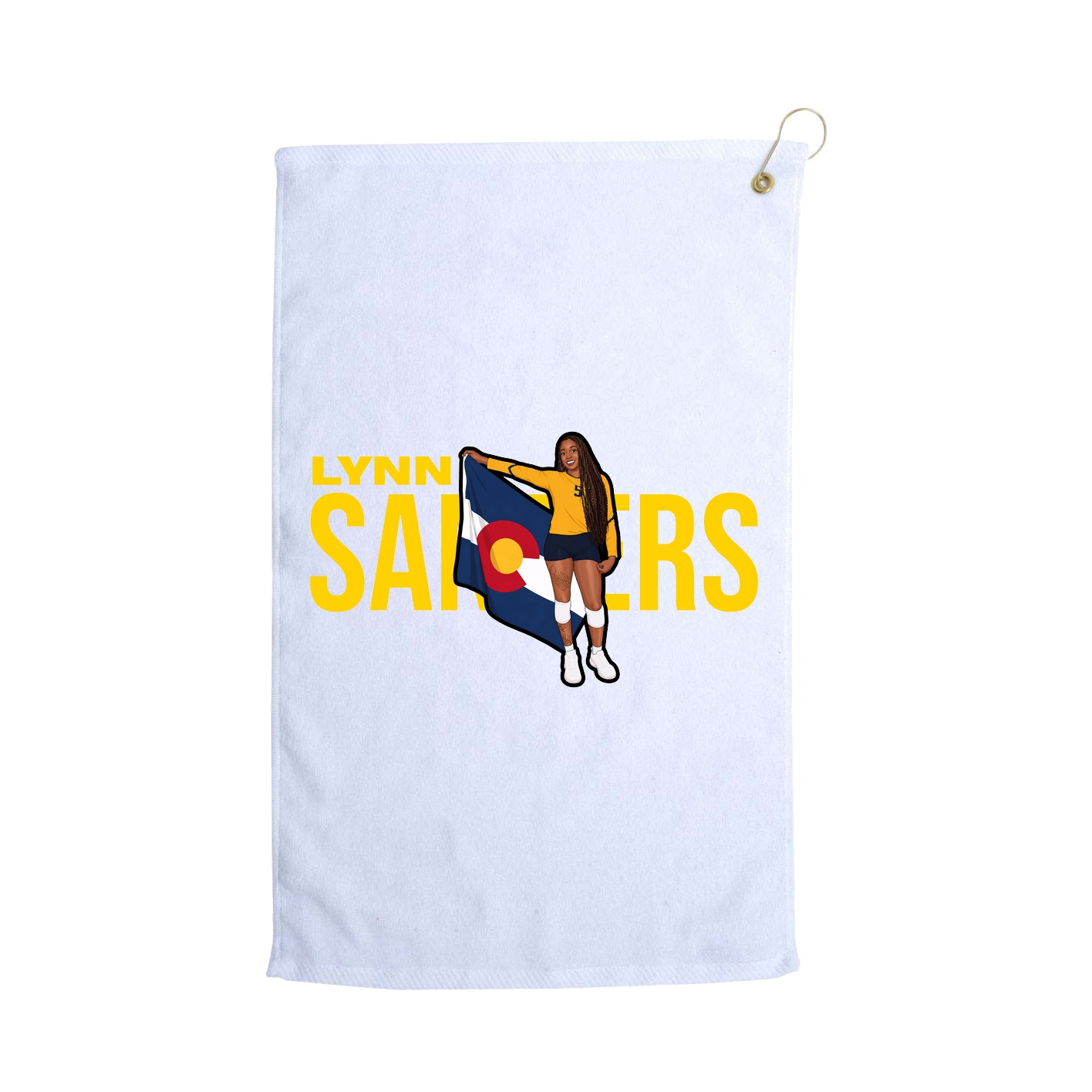 Golf Towel — Player Name in White