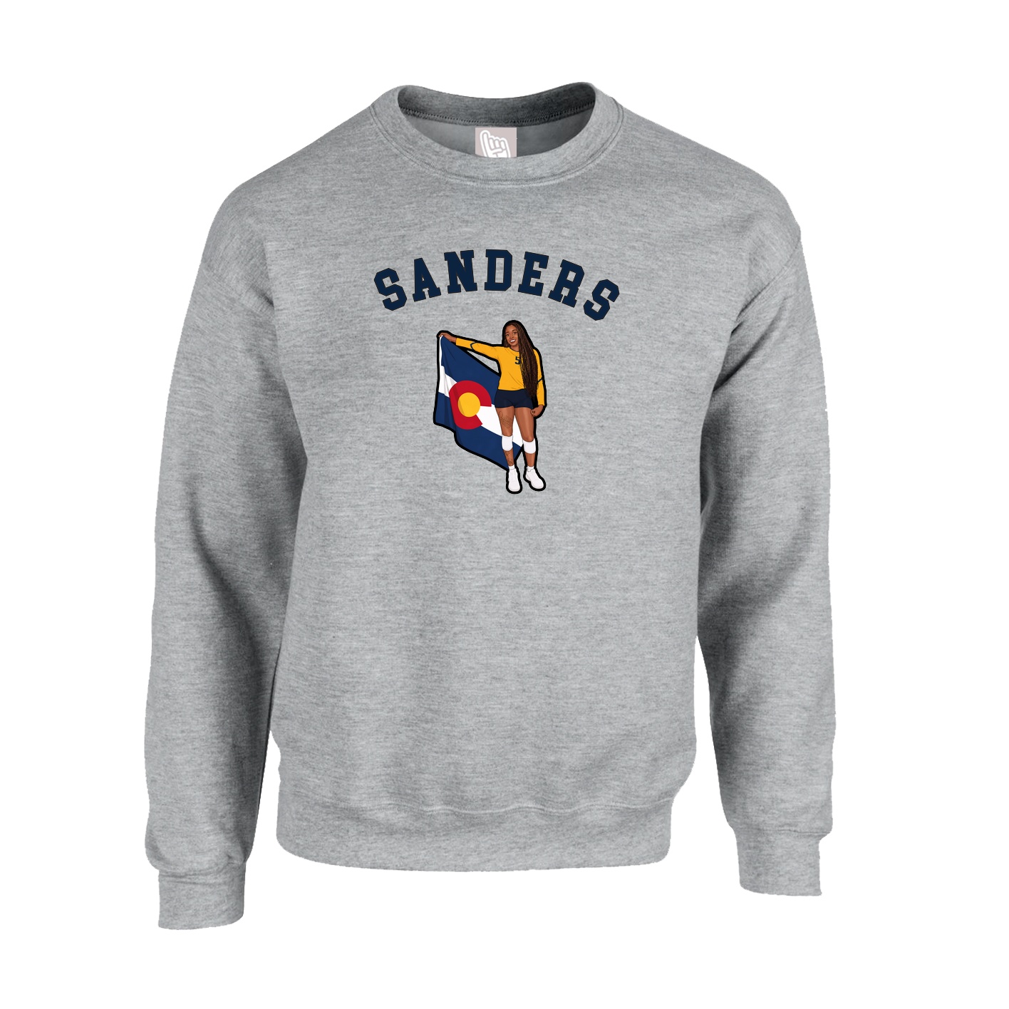 Fleece Crew — Shirsey Arch in Grey