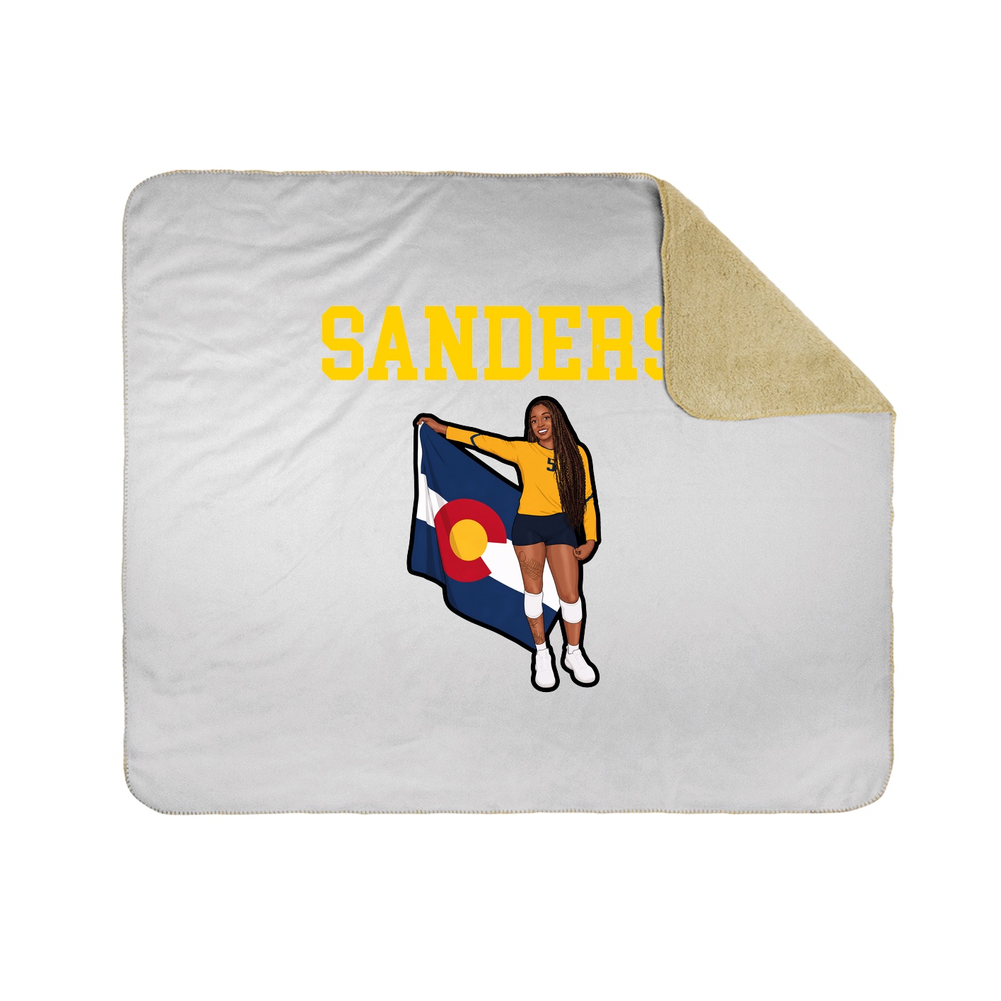 Throw Blanket — Shirsey in White