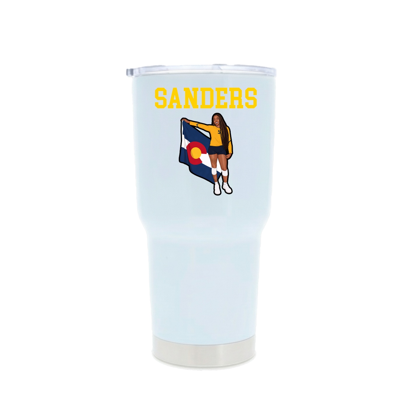 30oz Stainless Steel Tumbler — Shirsey in White