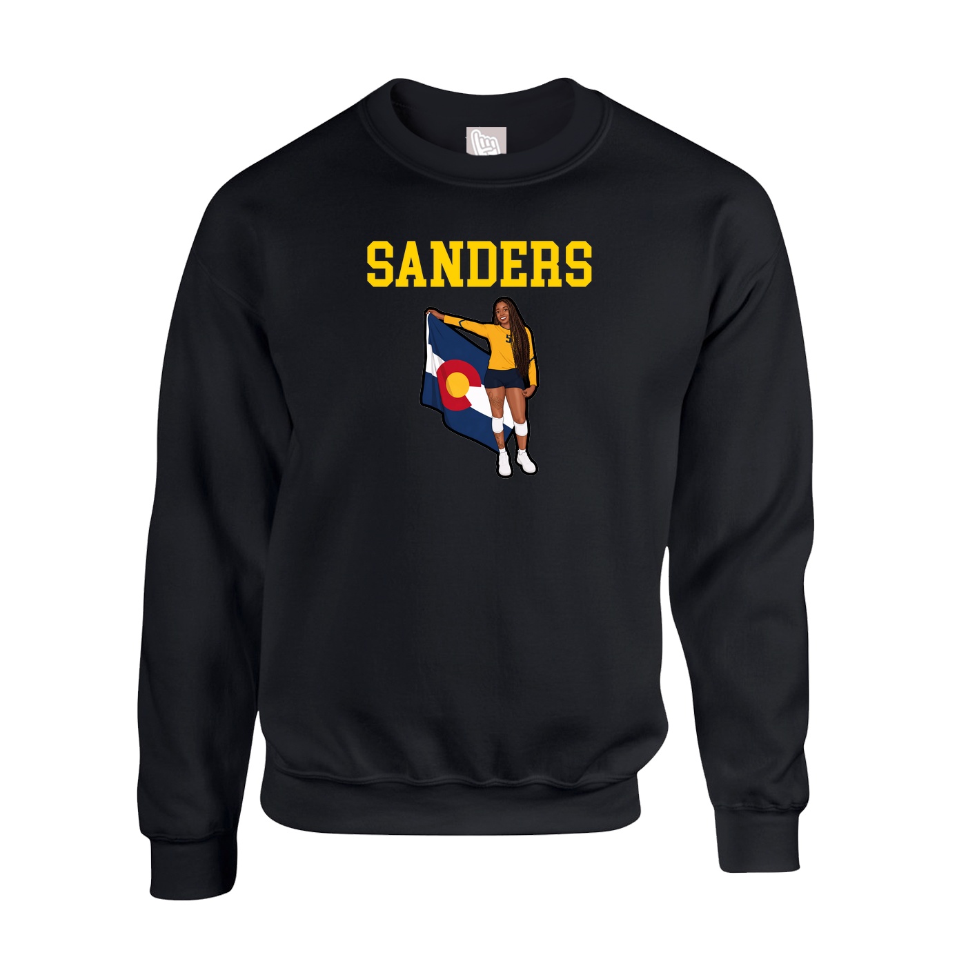 Fleece Crew — Shirsey in Black