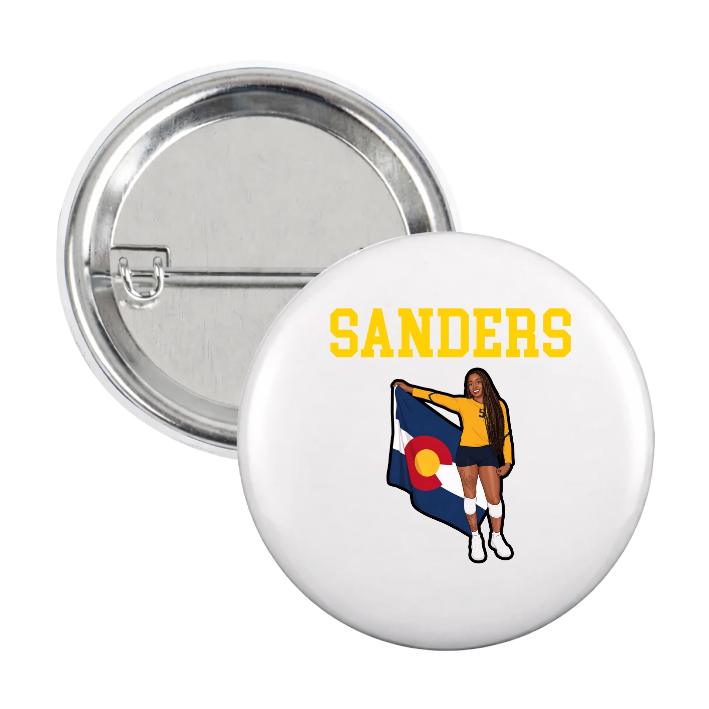 Game Day Button — Shirsey in White