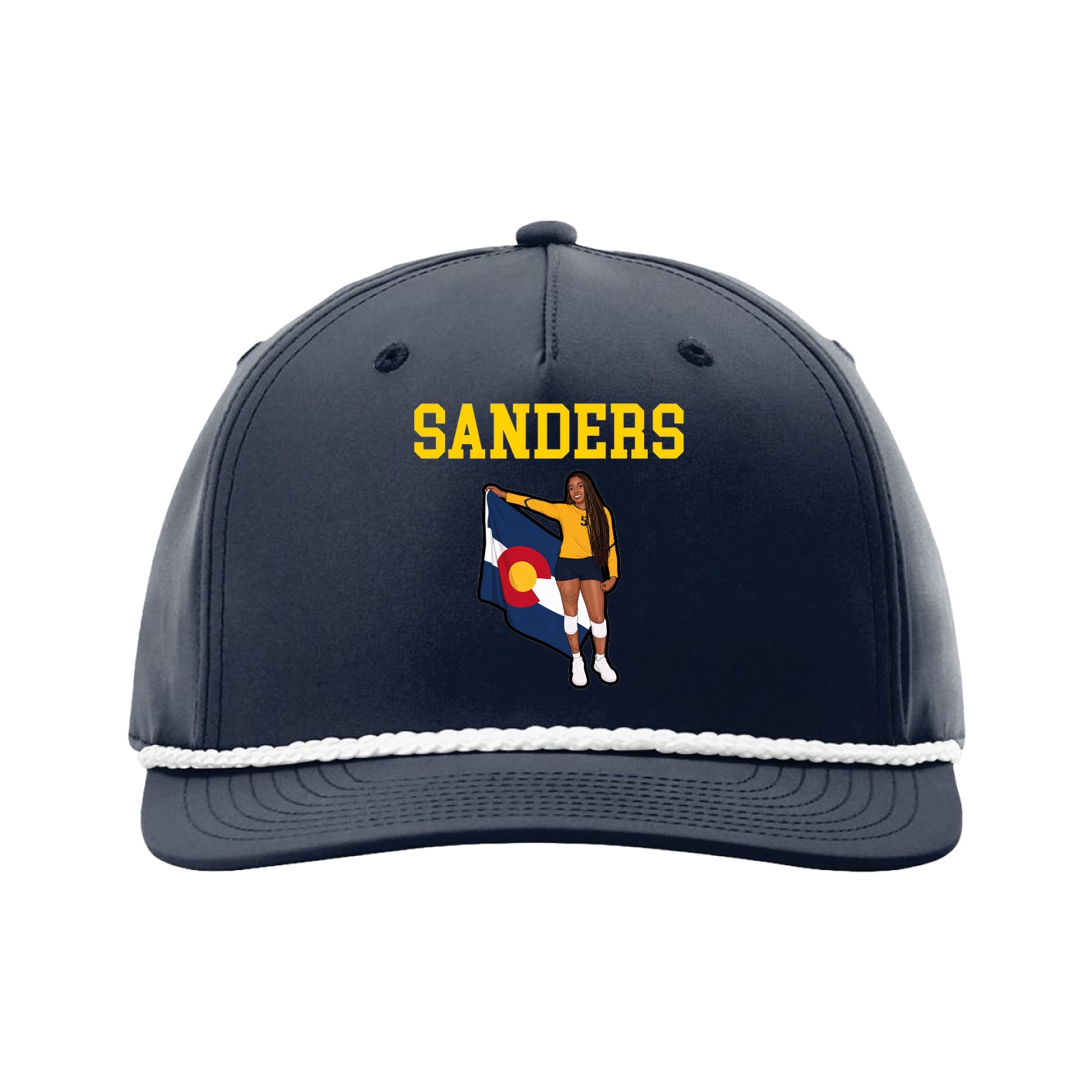 Five-Panel Classic Rope Cap — Shirsey in Navy