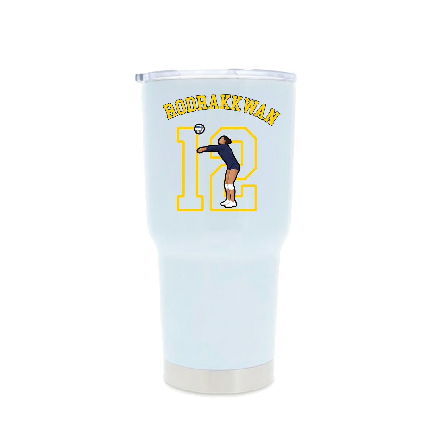 30oz Stainless Steel Tumbler — Shirsey Arch in White