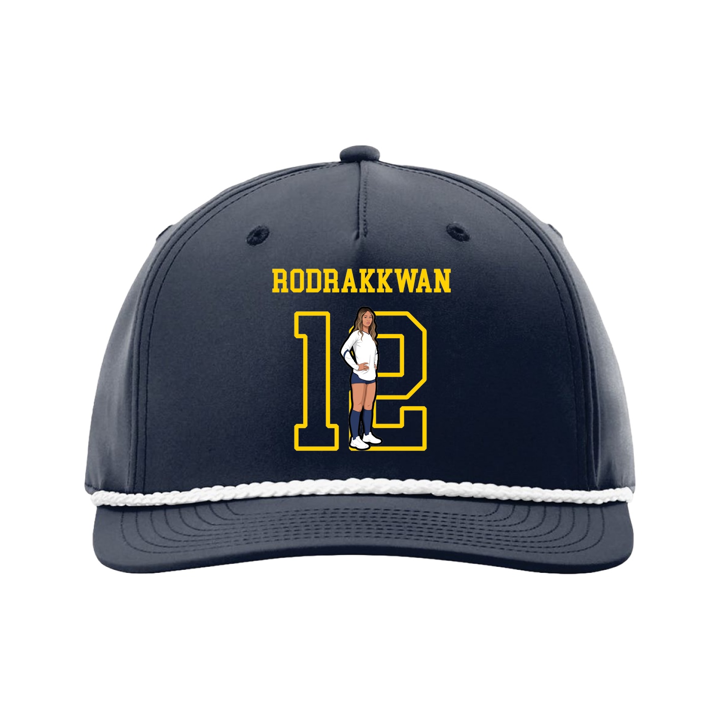 Five-Panel Classic Rope Cap — Shirsey in Navy