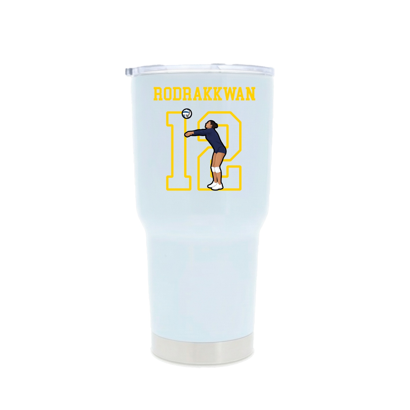 30oz Stainless Steel Tumbler — Shirsey in White