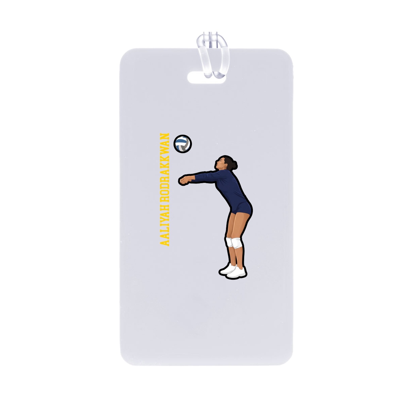 Bag Tag — Name Vertical in Classic