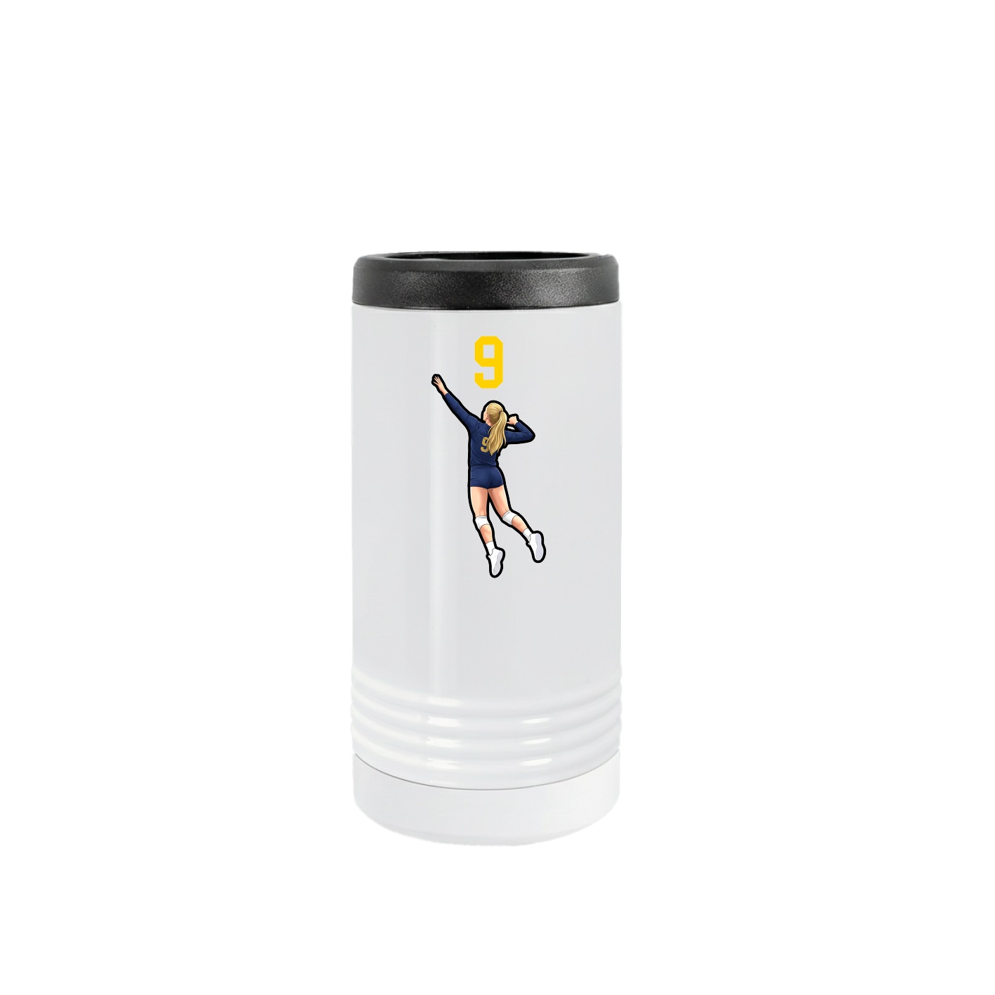 Slim Beverage Holder — Number Top in White