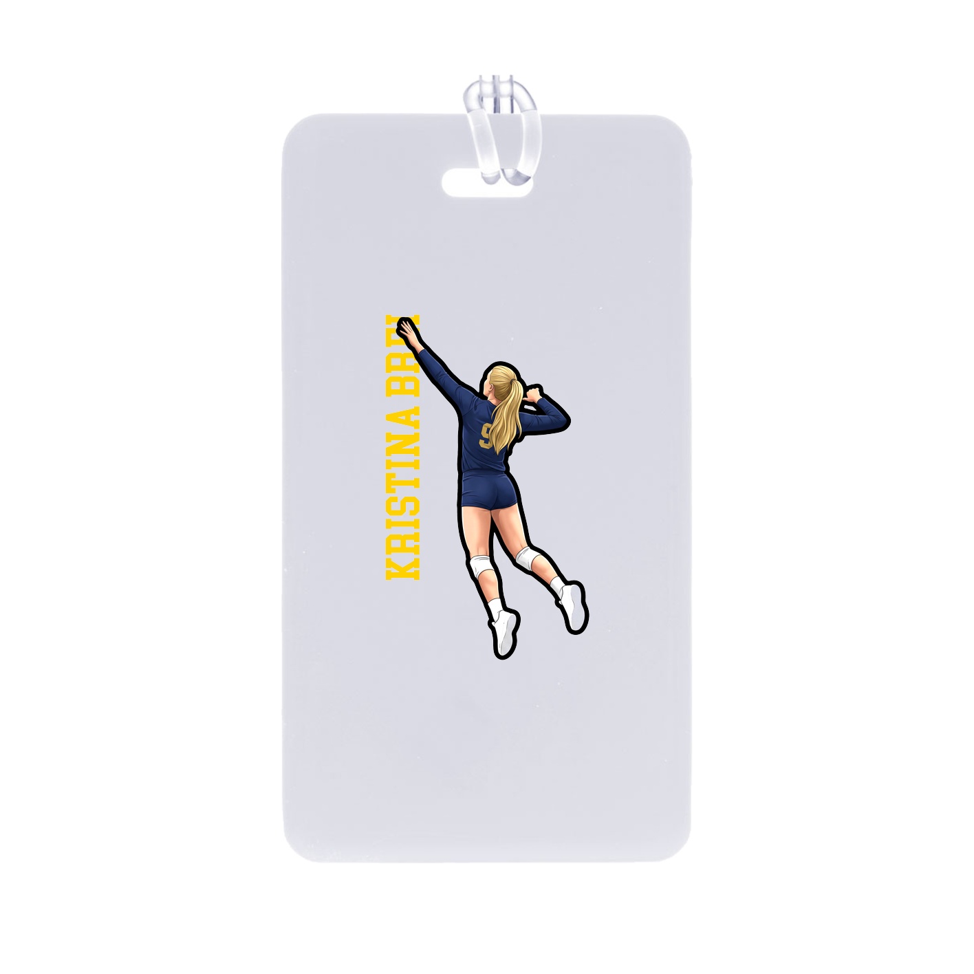 Bag Tag — Name Vertical in Classic