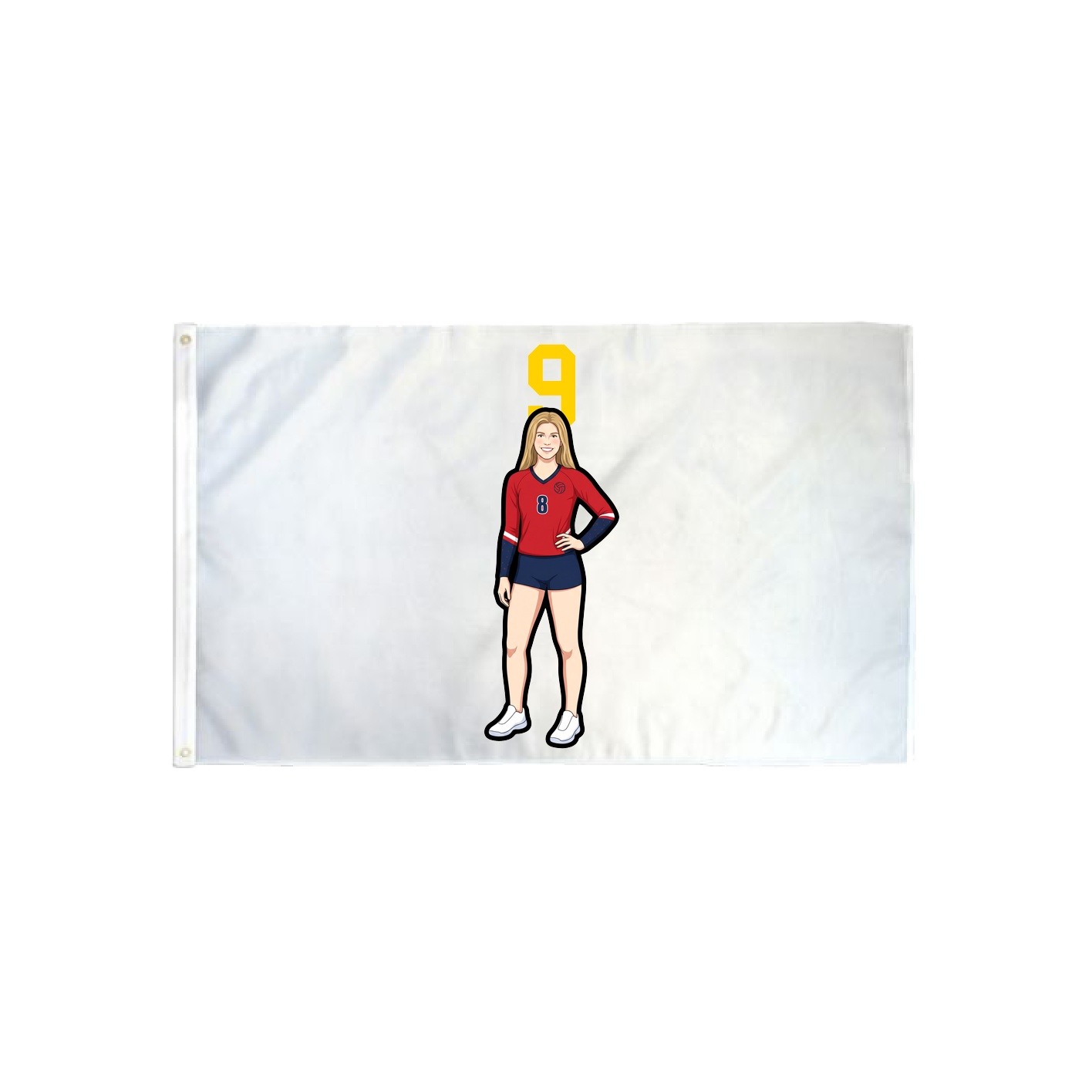 3x5 Flag — Number Top in Classic