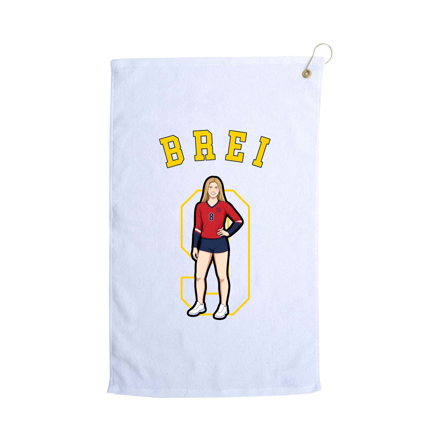 Golf Towel — Shirsey Arch in White