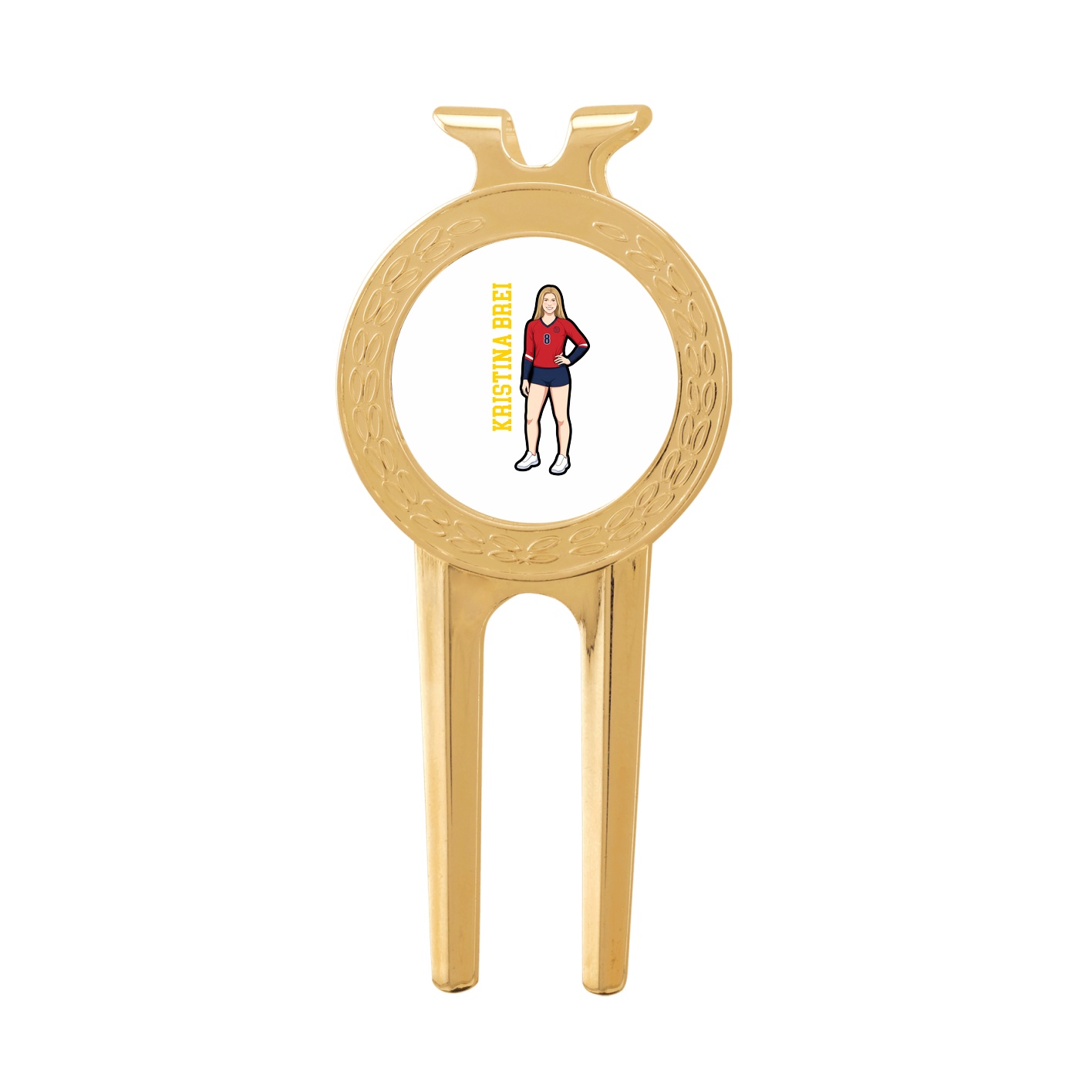 Divot Tool with Ball Marker — Name Vertical in Classic