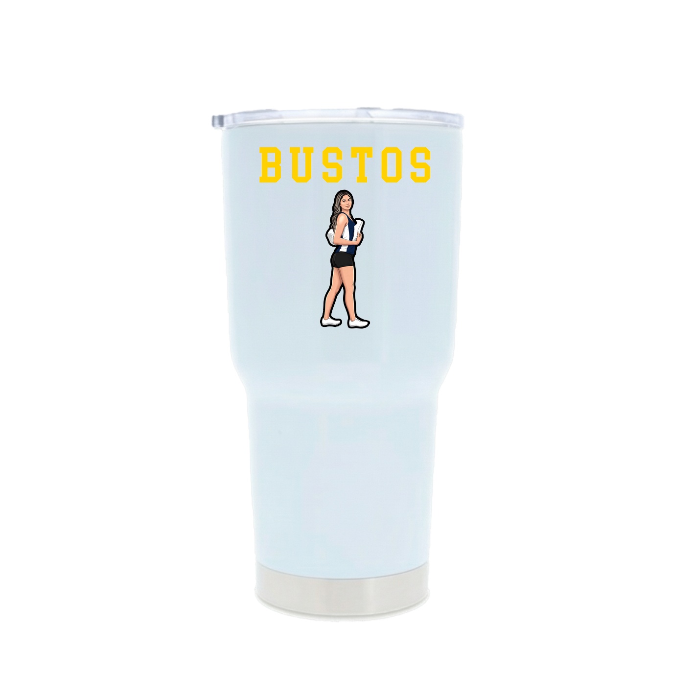 30oz Stainless Steel Tumbler — Shirsey in White