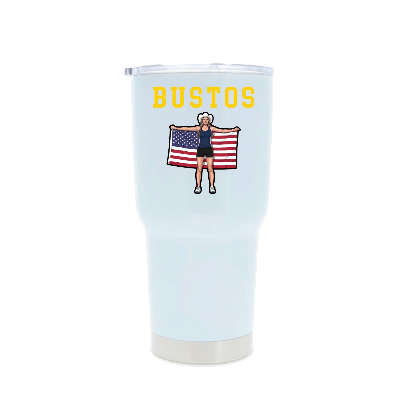 30oz Stainless Steel Tumbler — Shirsey in White