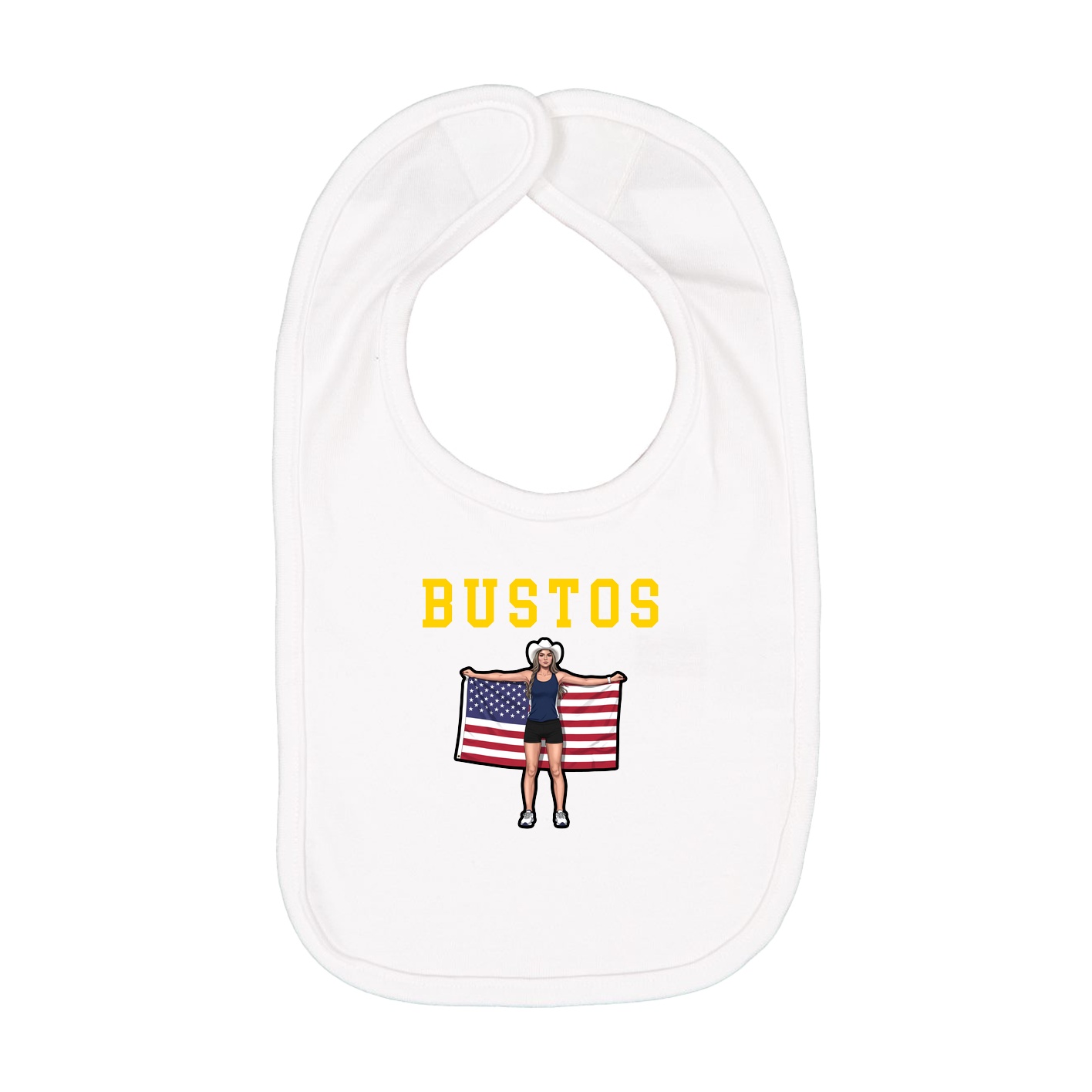 Infant Bib — Shirsey in White