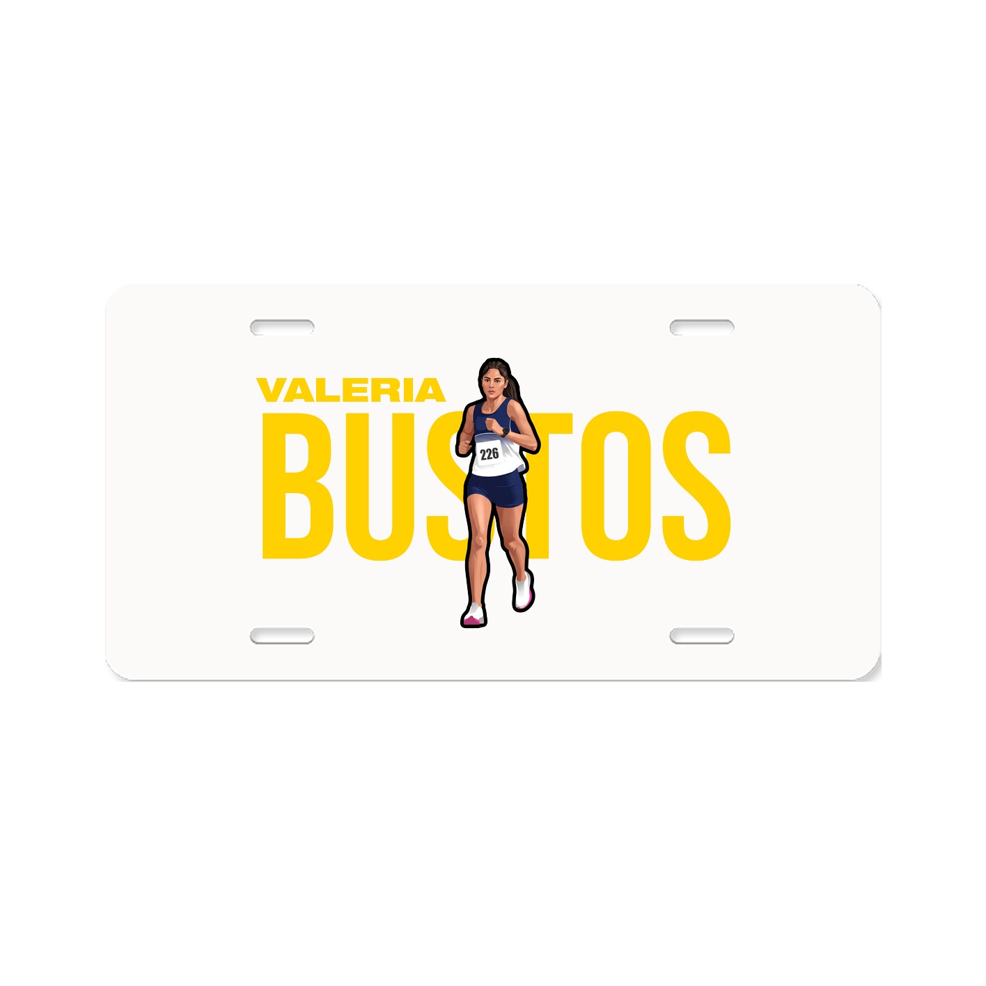 License Plate — Player Name in Classic