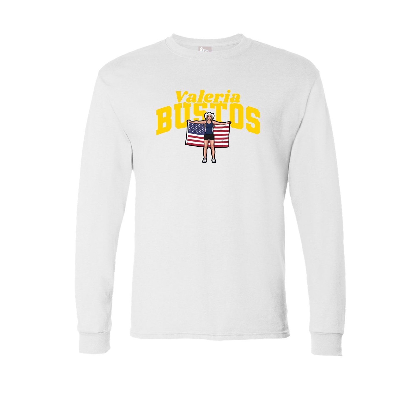 Long Sleeve Tee — Signature Arch in White