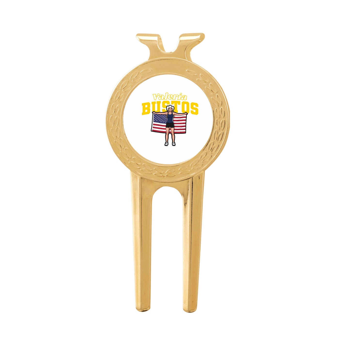 Divot Tool with Ball Marker — Name Arch in Classic