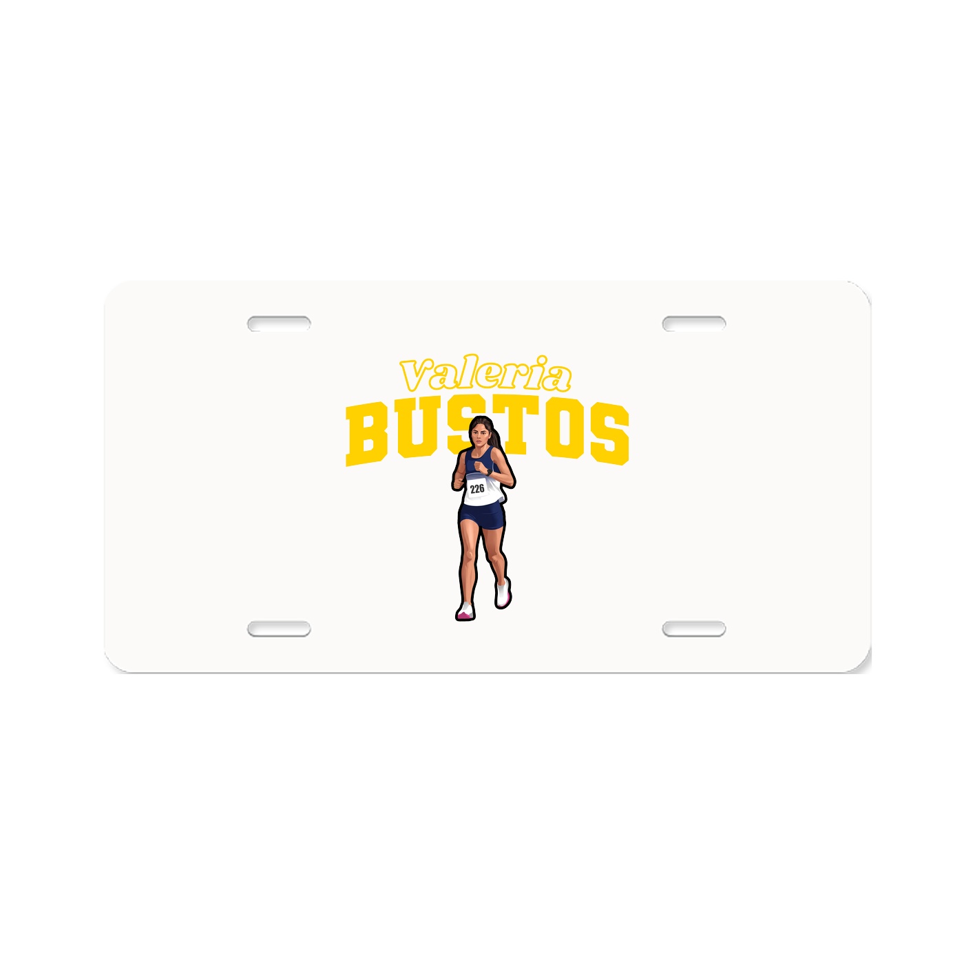 License Plate — Name Arch in Classic