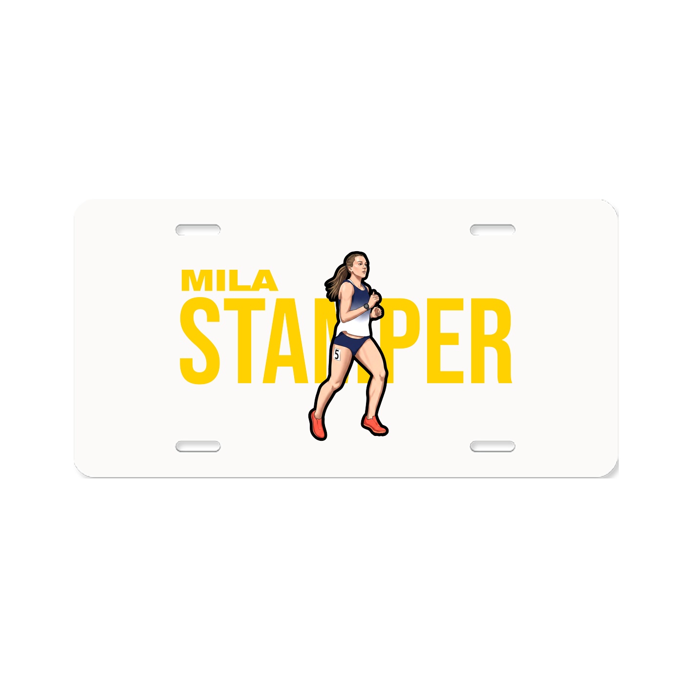 License Plate — Player Name in Classic