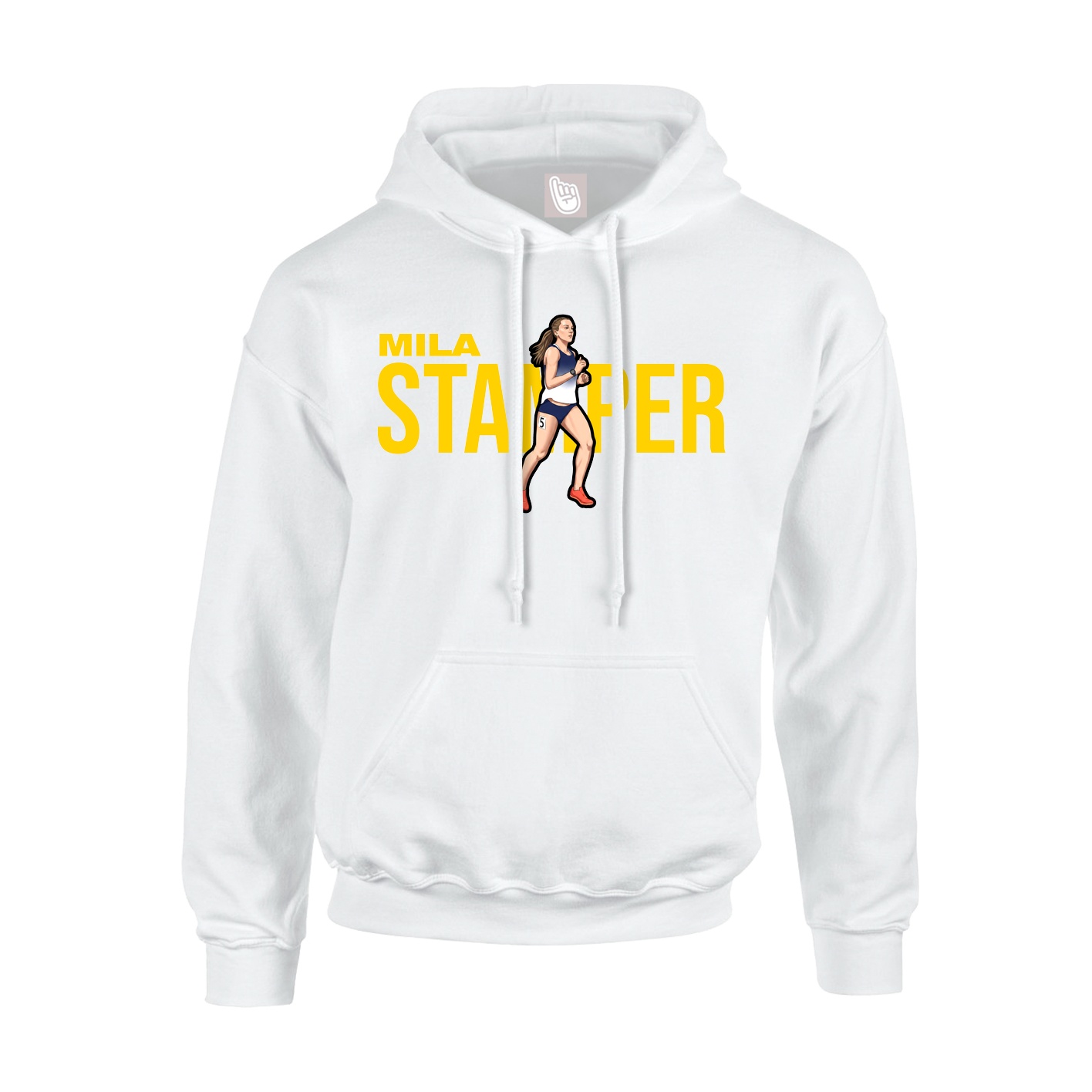 Youth Hoodie — Player Name in White