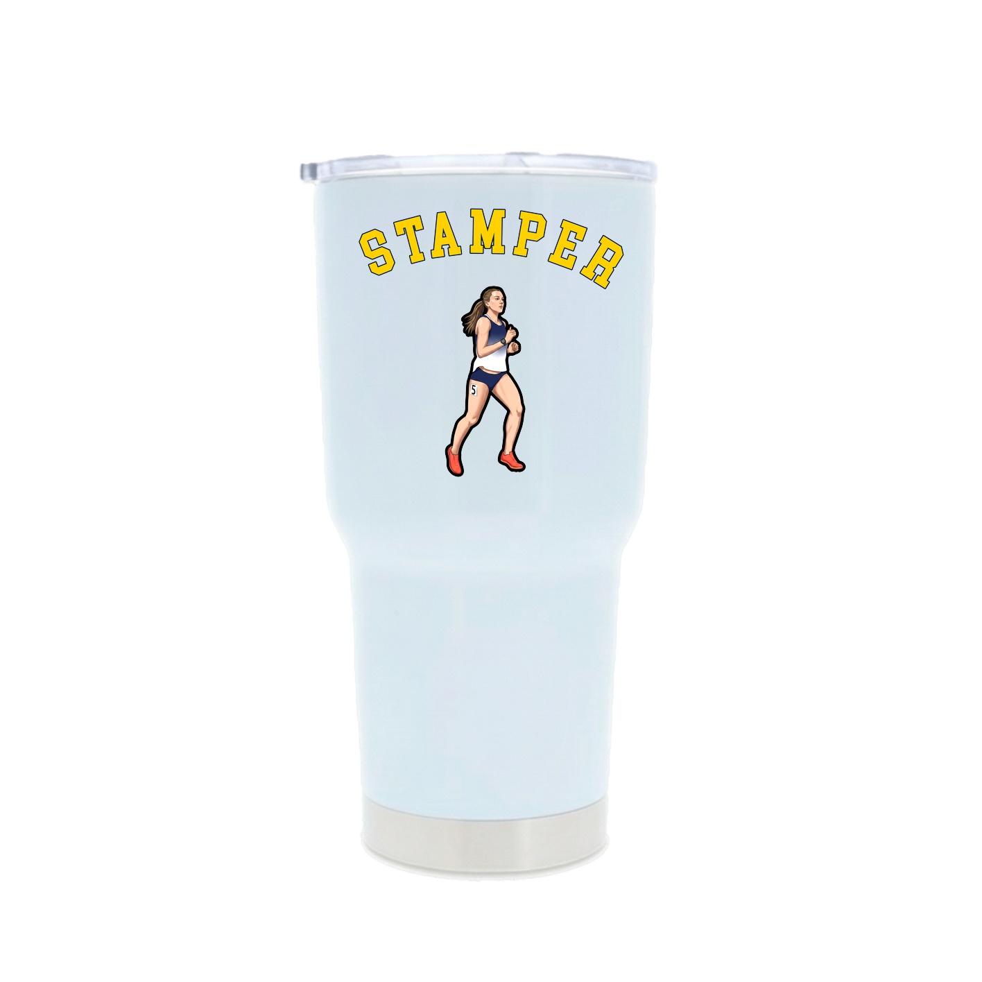 30oz Stainless Steel Tumbler — Shirsey Arch in White