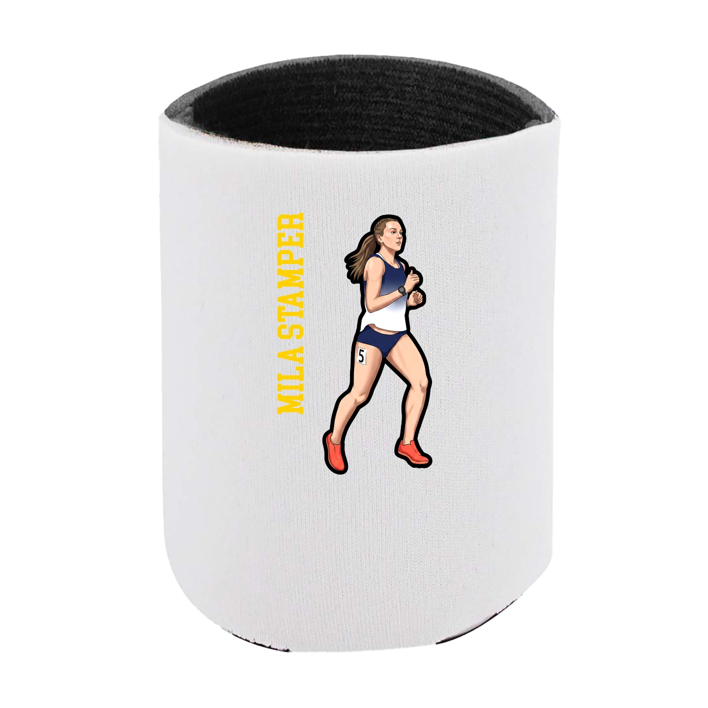 Can Holder — Name Vertical in White