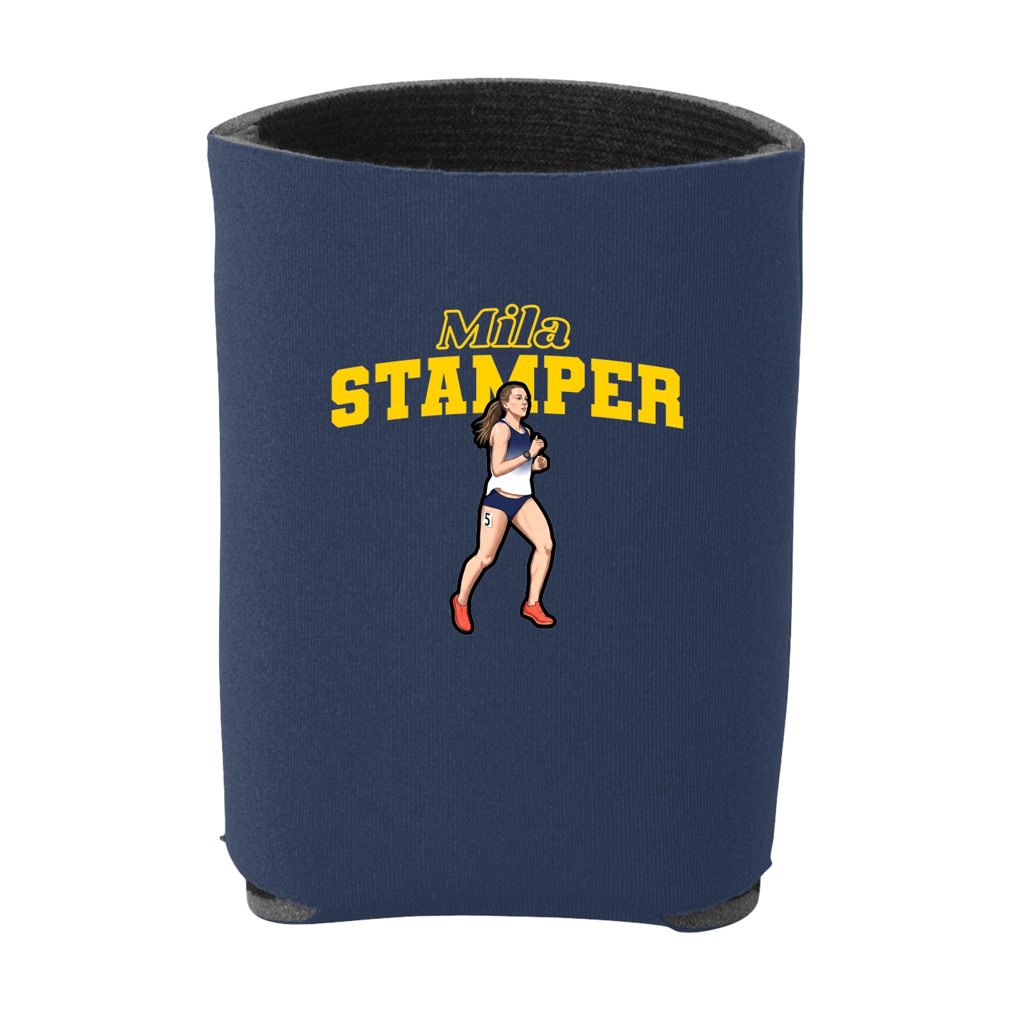 Can Holder — Name Arch in Navy