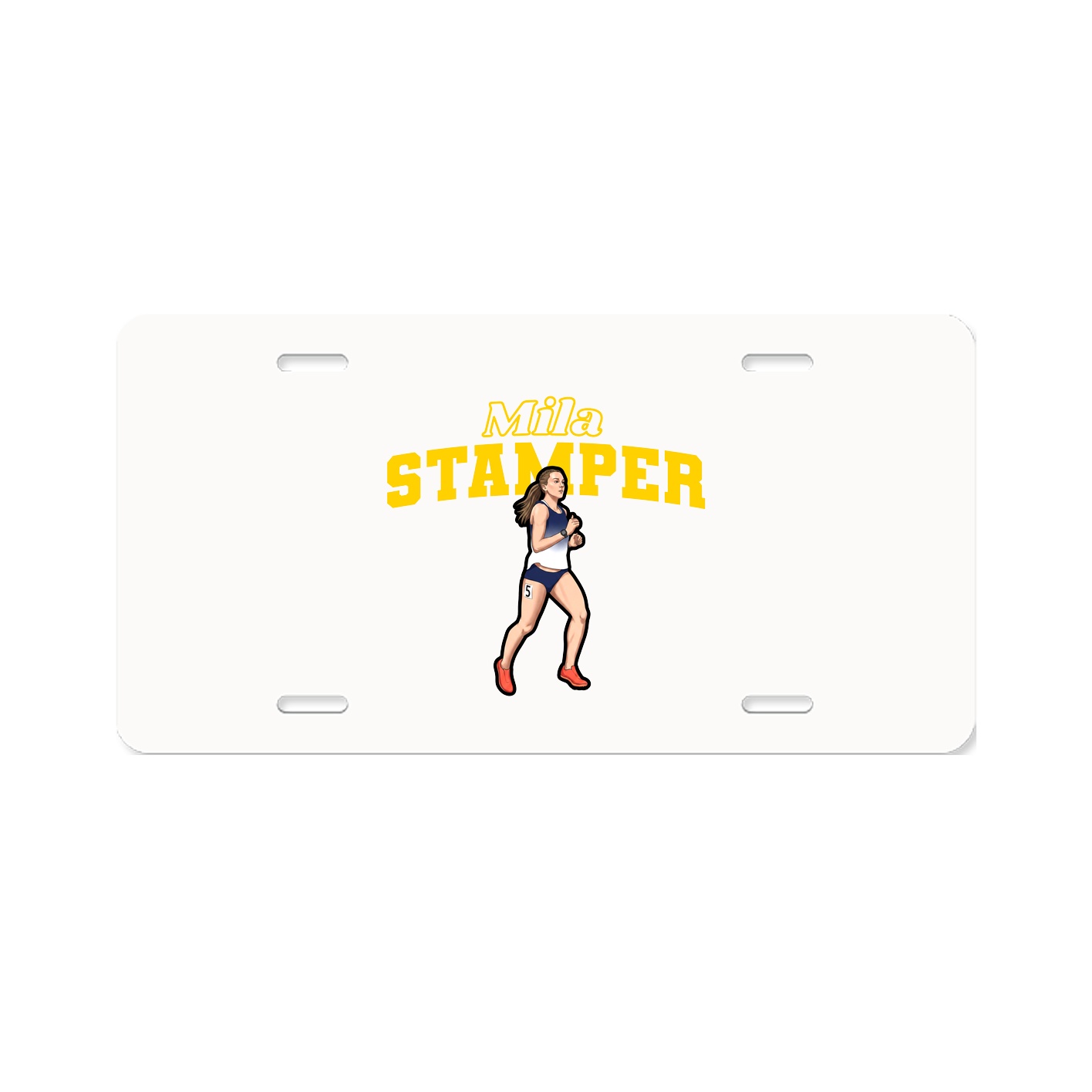 License Plate — Name Arch in Classic