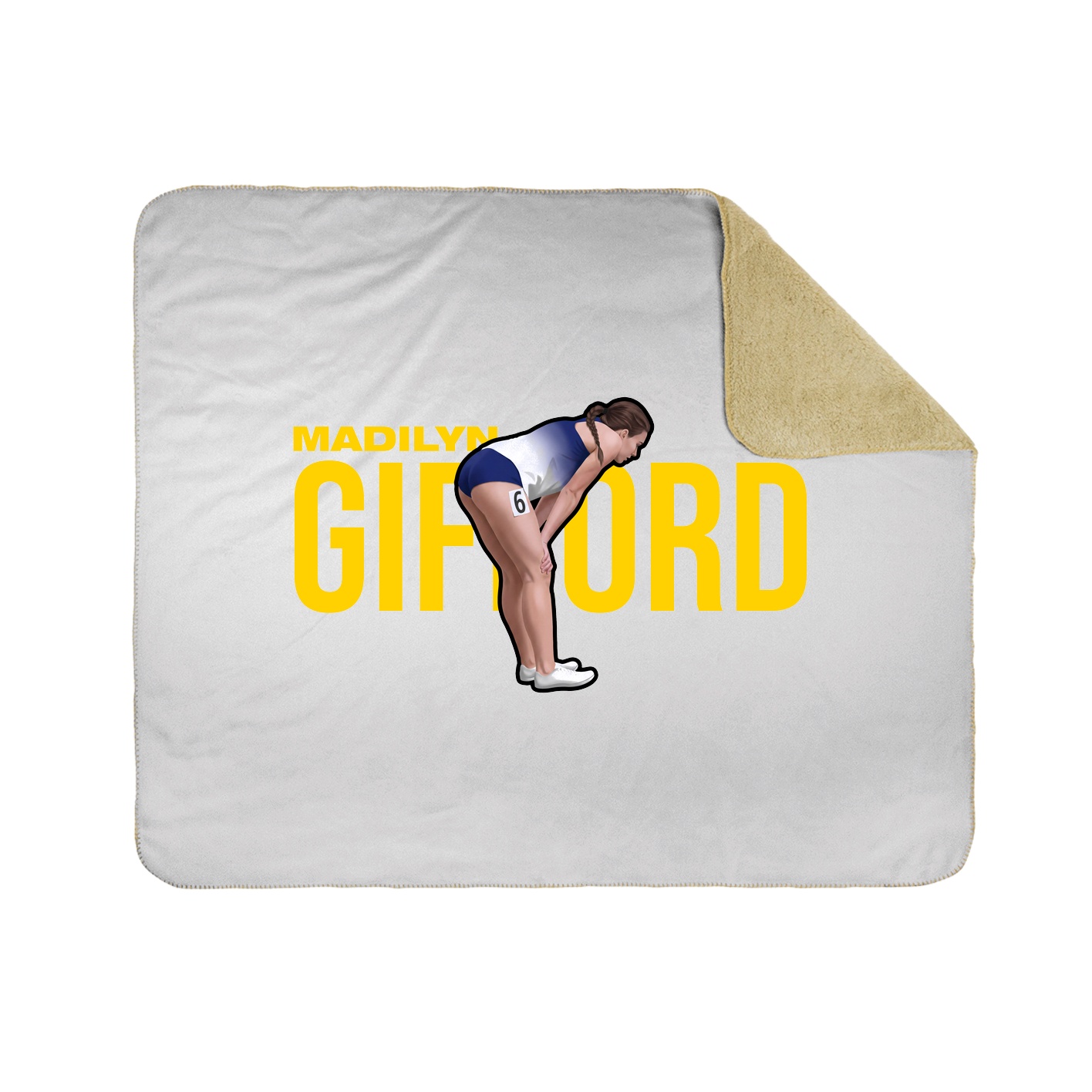 Throw Blanket — Player Name in White