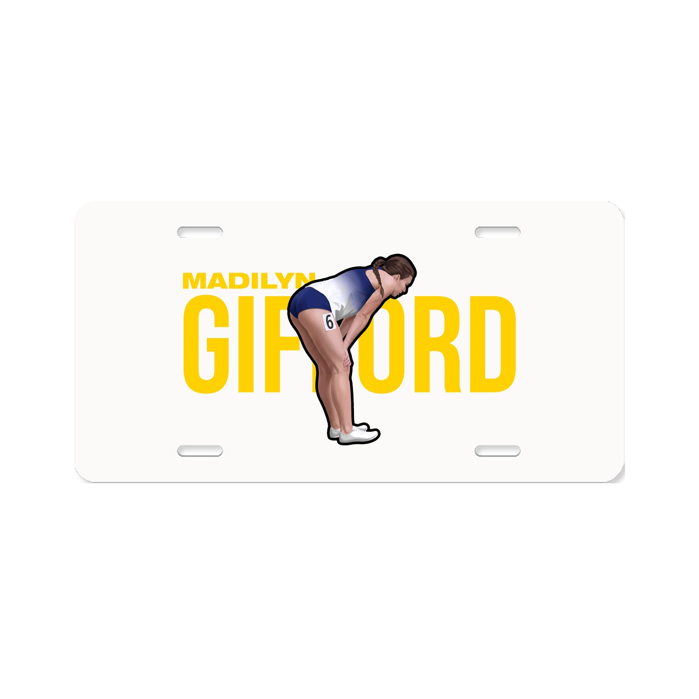 License Plate — Player Name in Classic