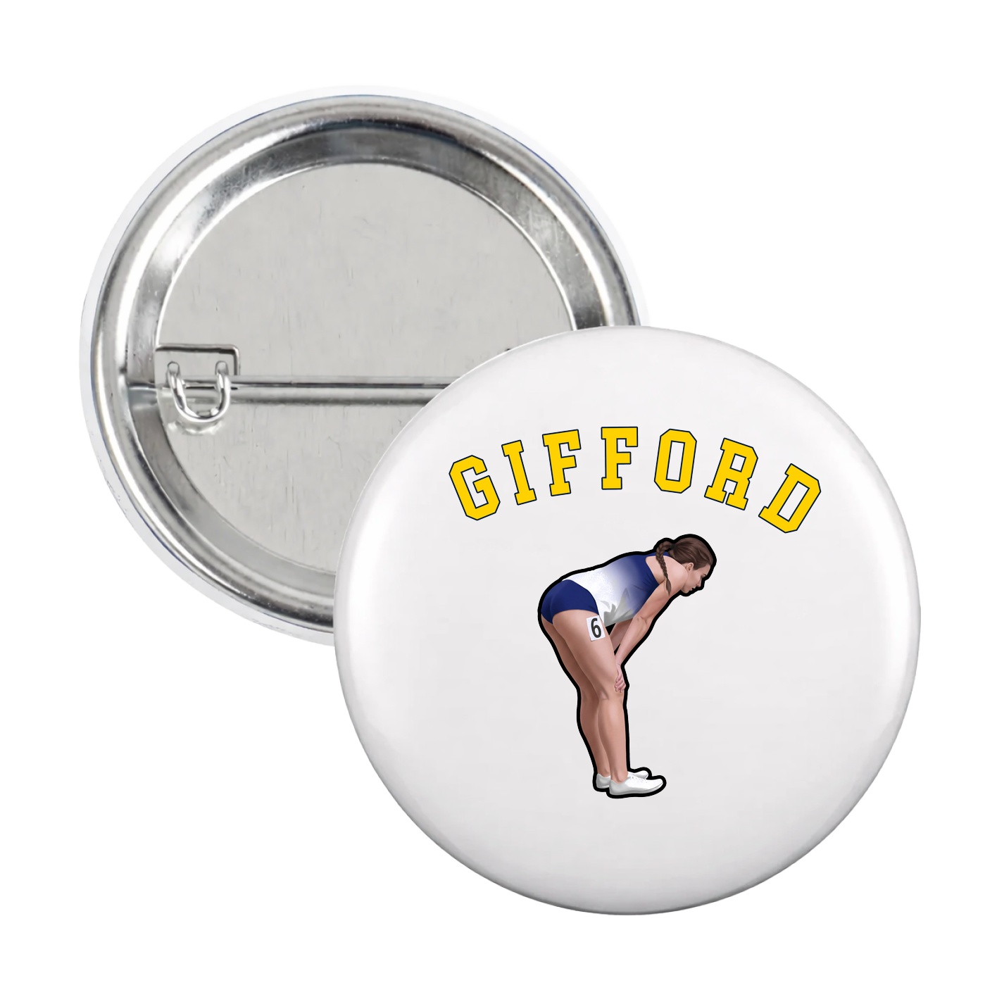 Game Day Button — Shirsey Arch in White