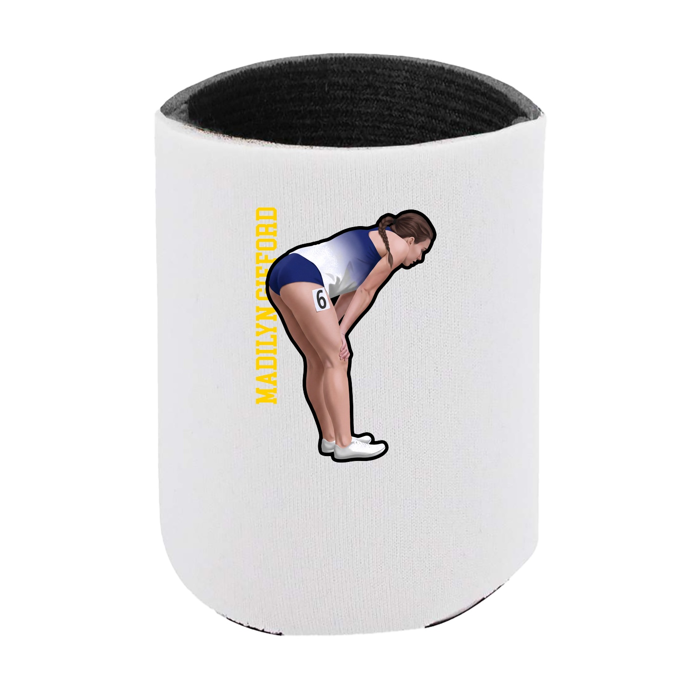Can Holder — Name Vertical in White
