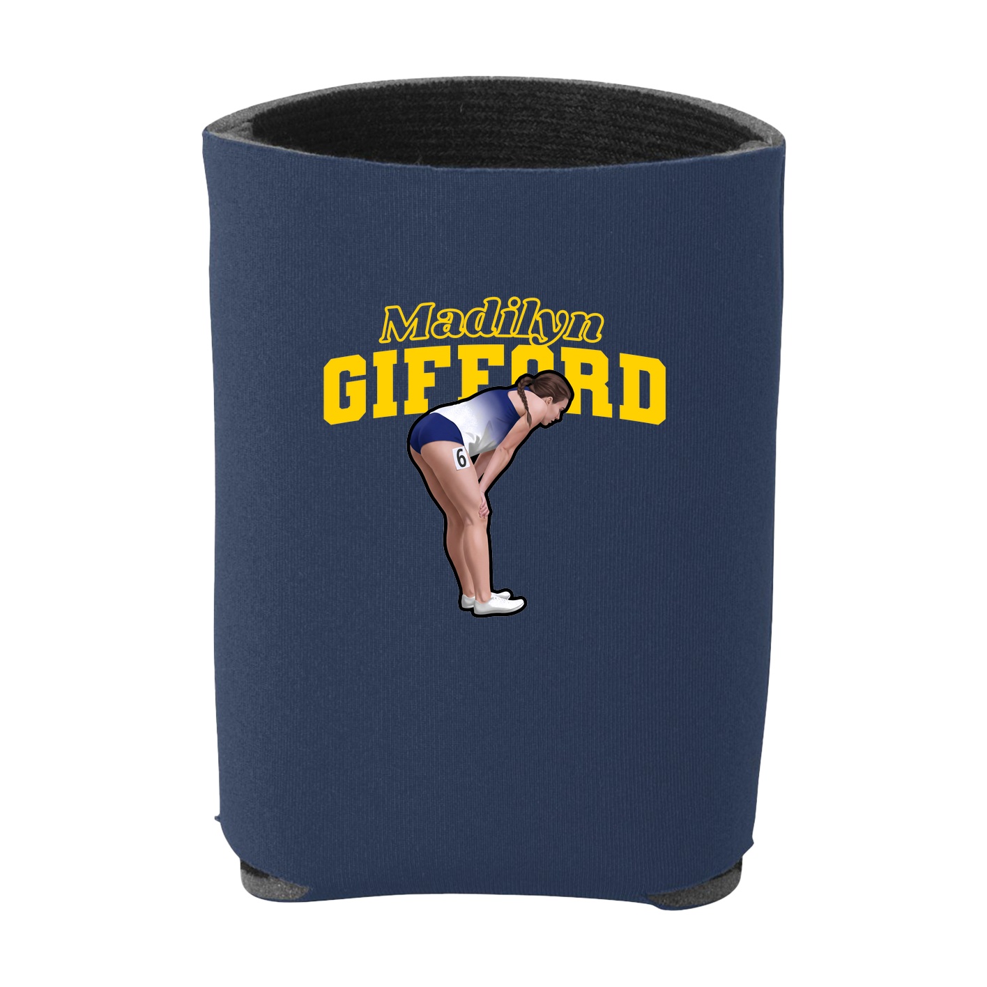 Can Holder — Name Arch in Navy