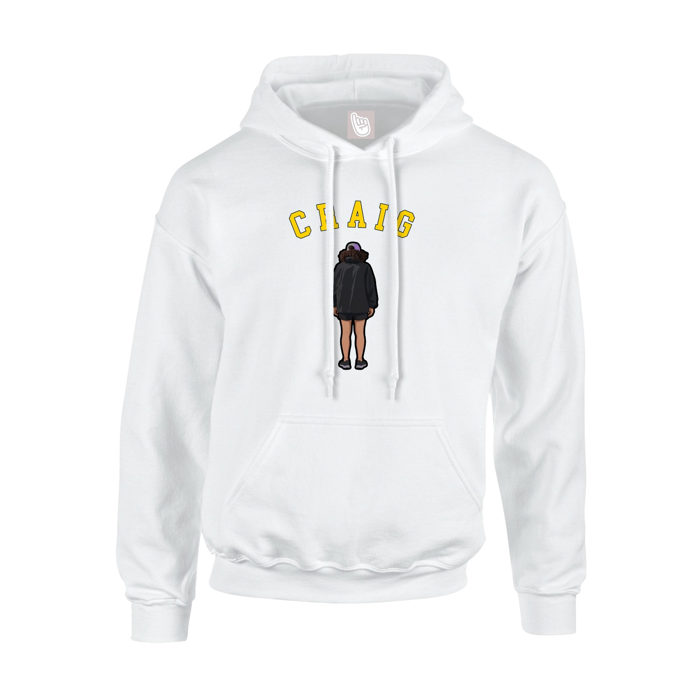 Youth Hoodie — Shirsey Arch in White
