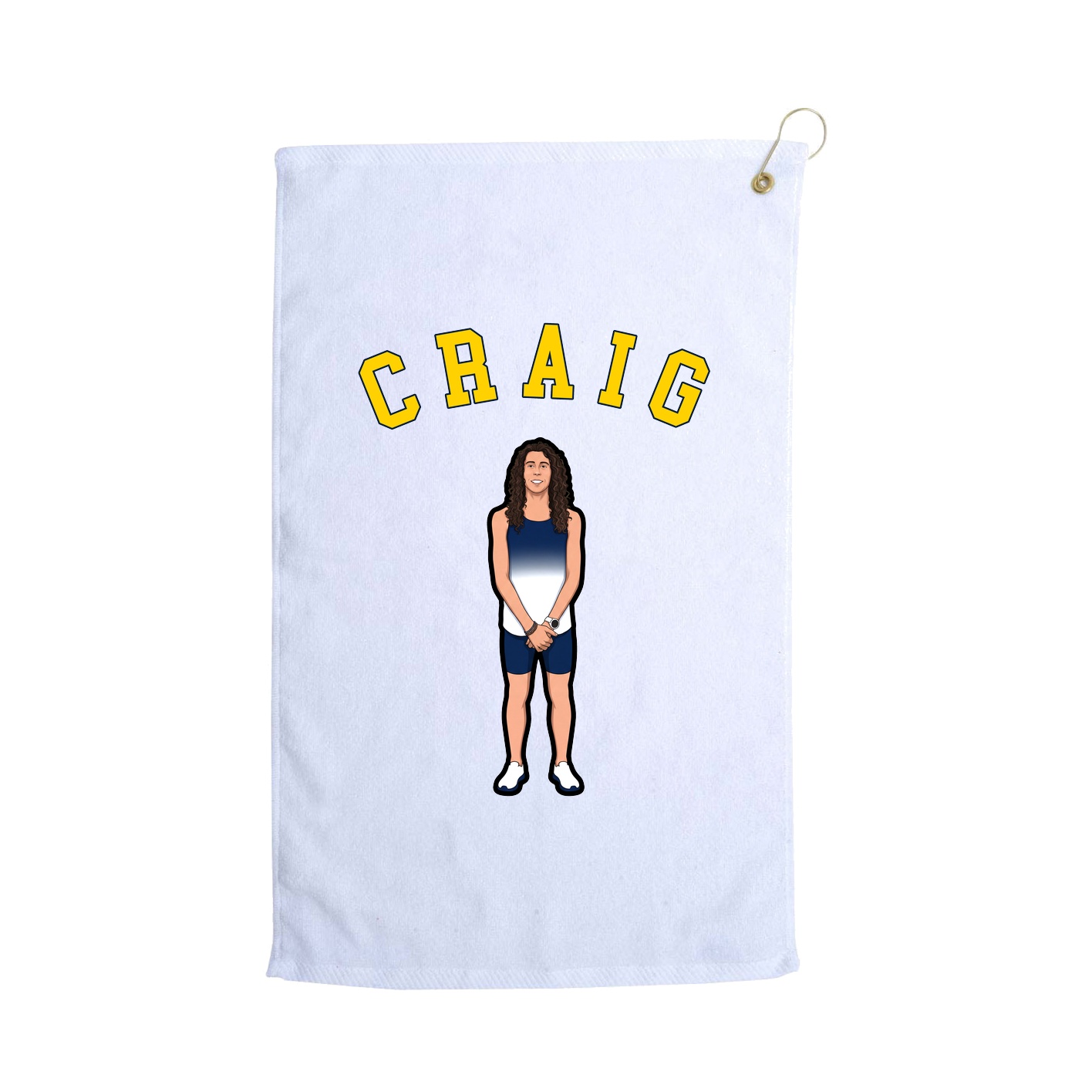 Golf Towel — Shirsey Arch in White