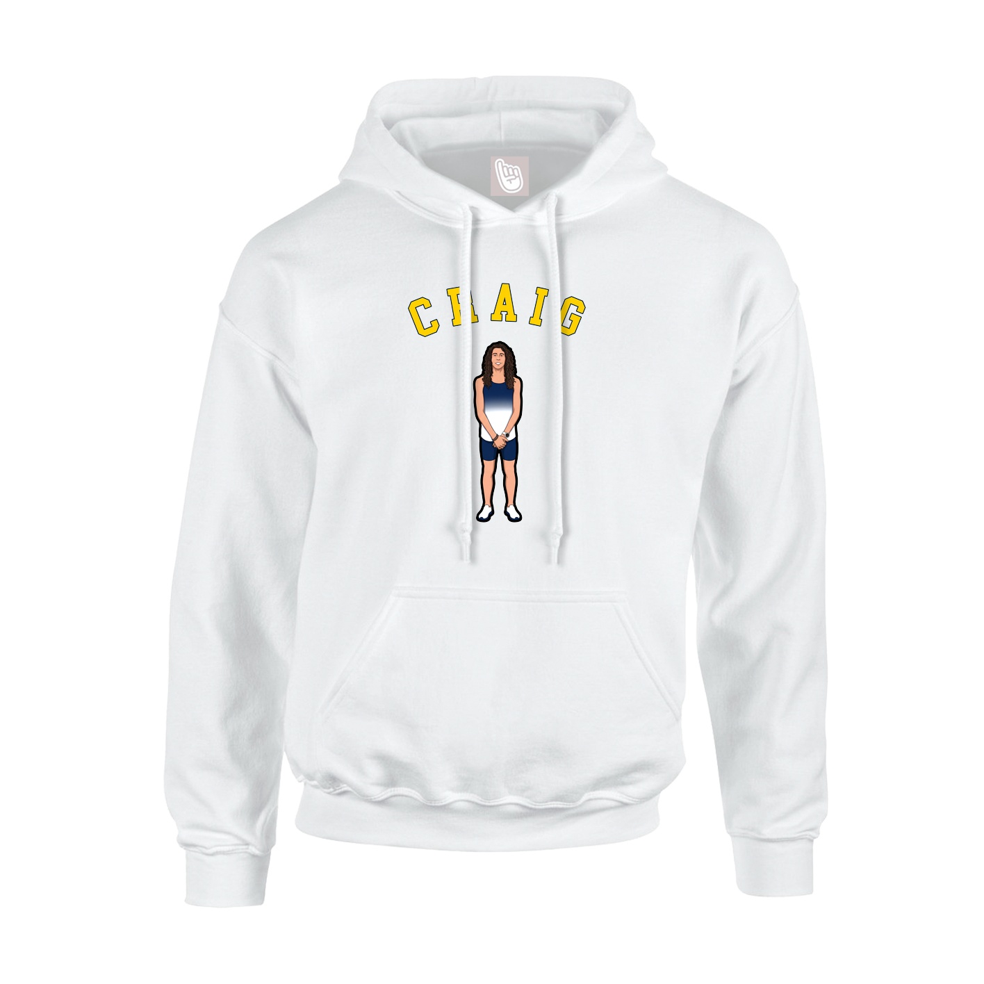 Hoodie — Shirsey Arch in White
