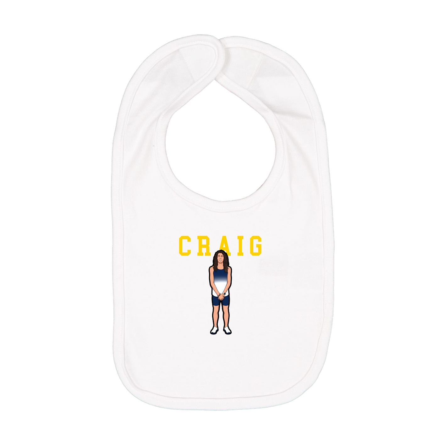 Infant Bib — Shirsey in White