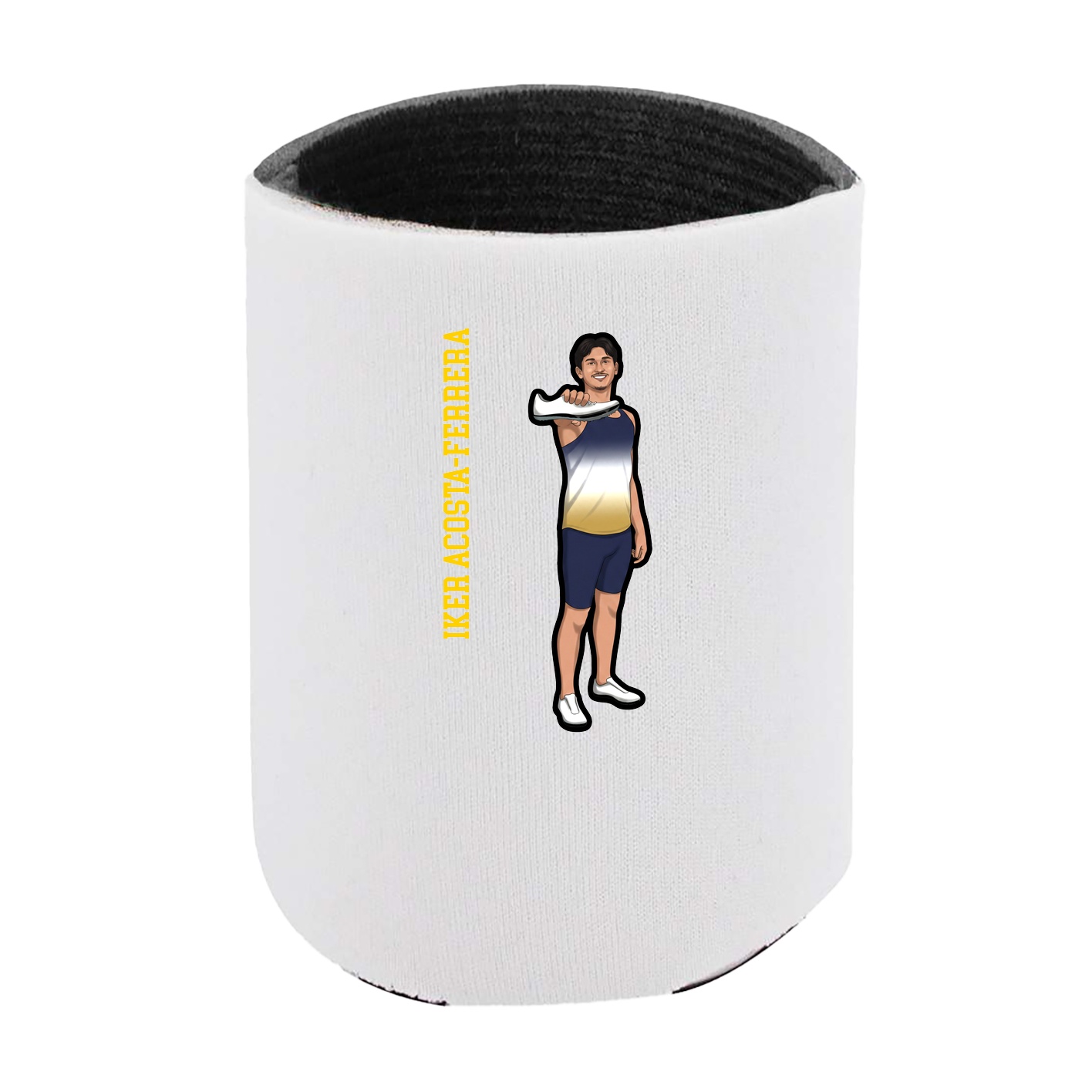 Can Holder — Name Vertical in White