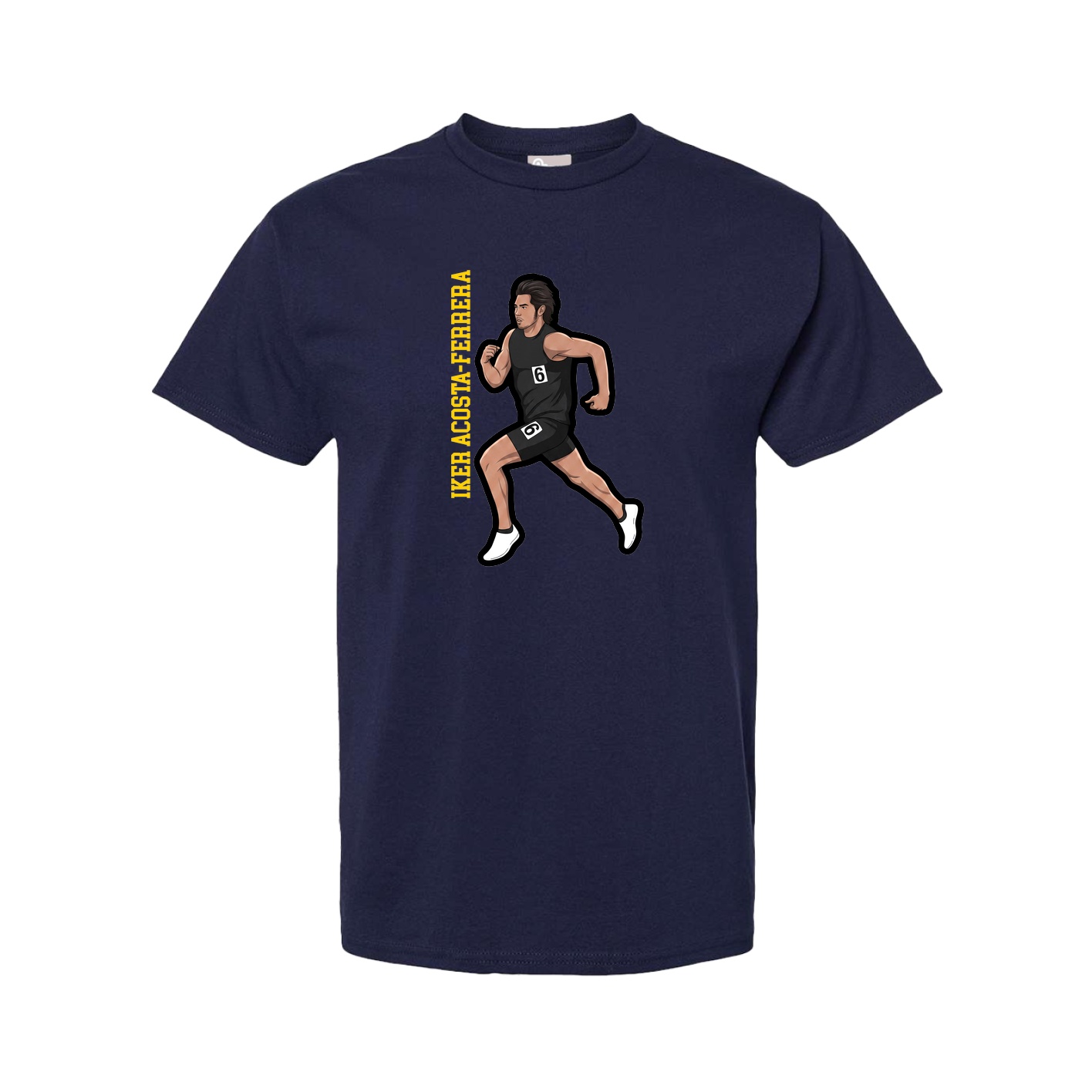 Tee — Name Vertical in Navy