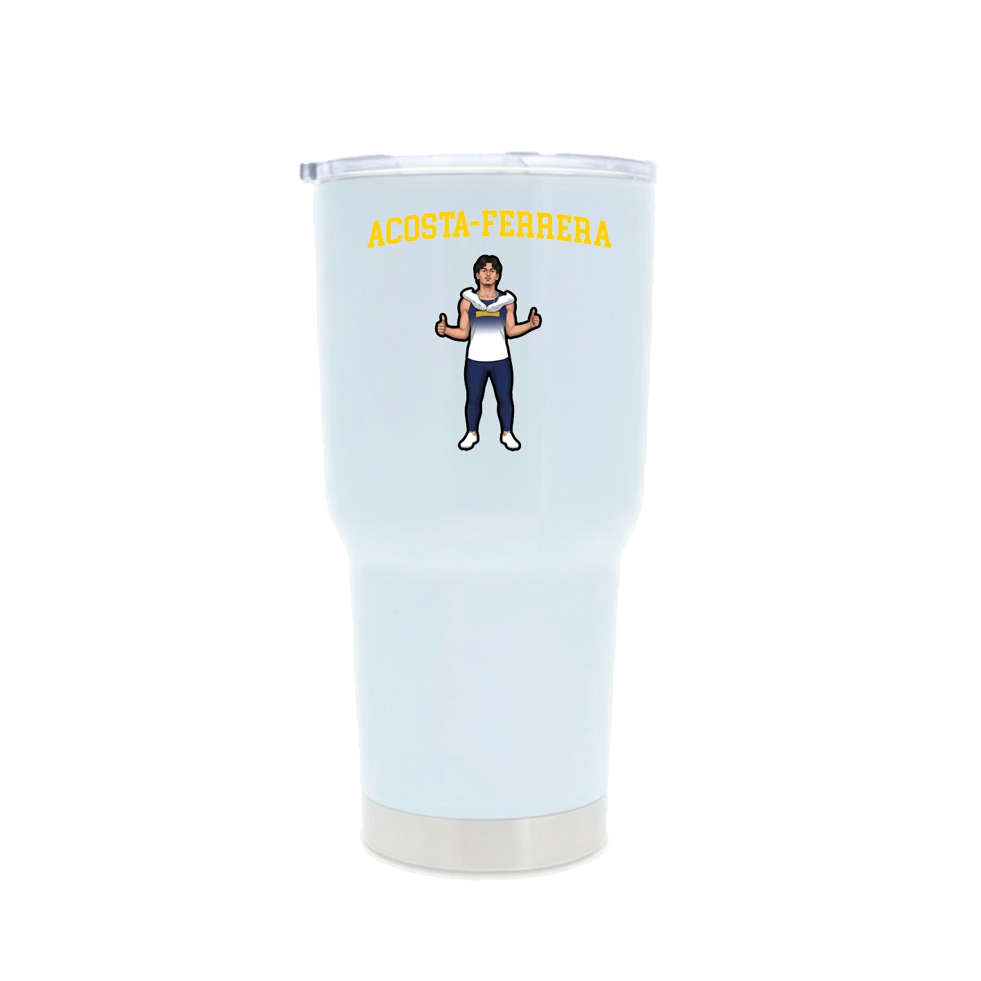 30oz Stainless Steel Tumbler — Shirsey in White