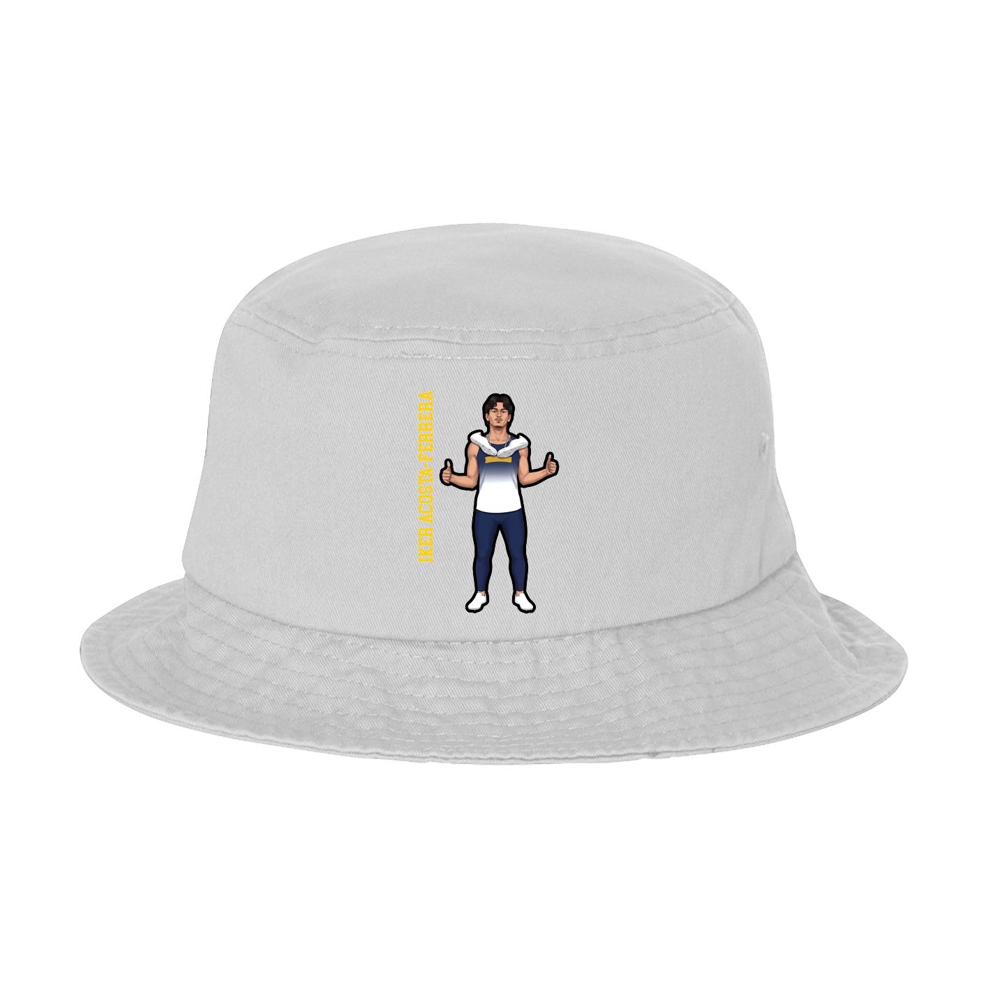 Bucket Cap — Name Vertical in White