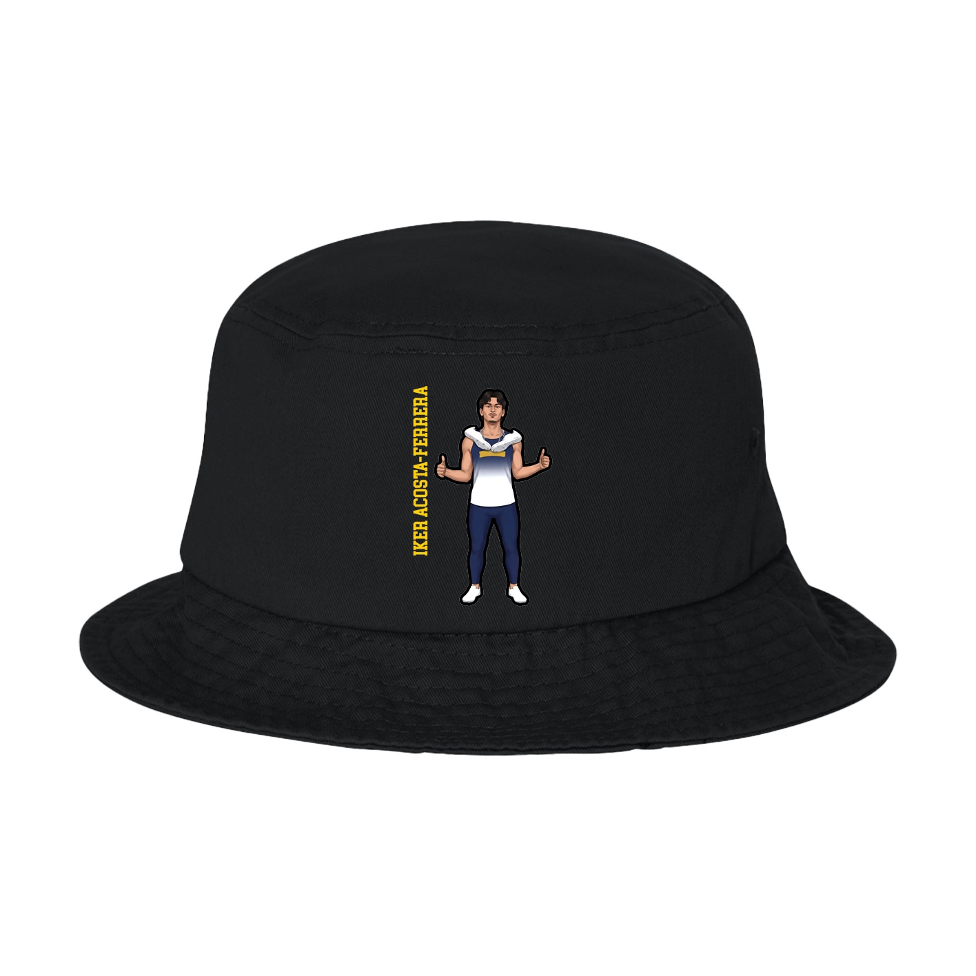 Bucket Cap — Name Vertical in Black