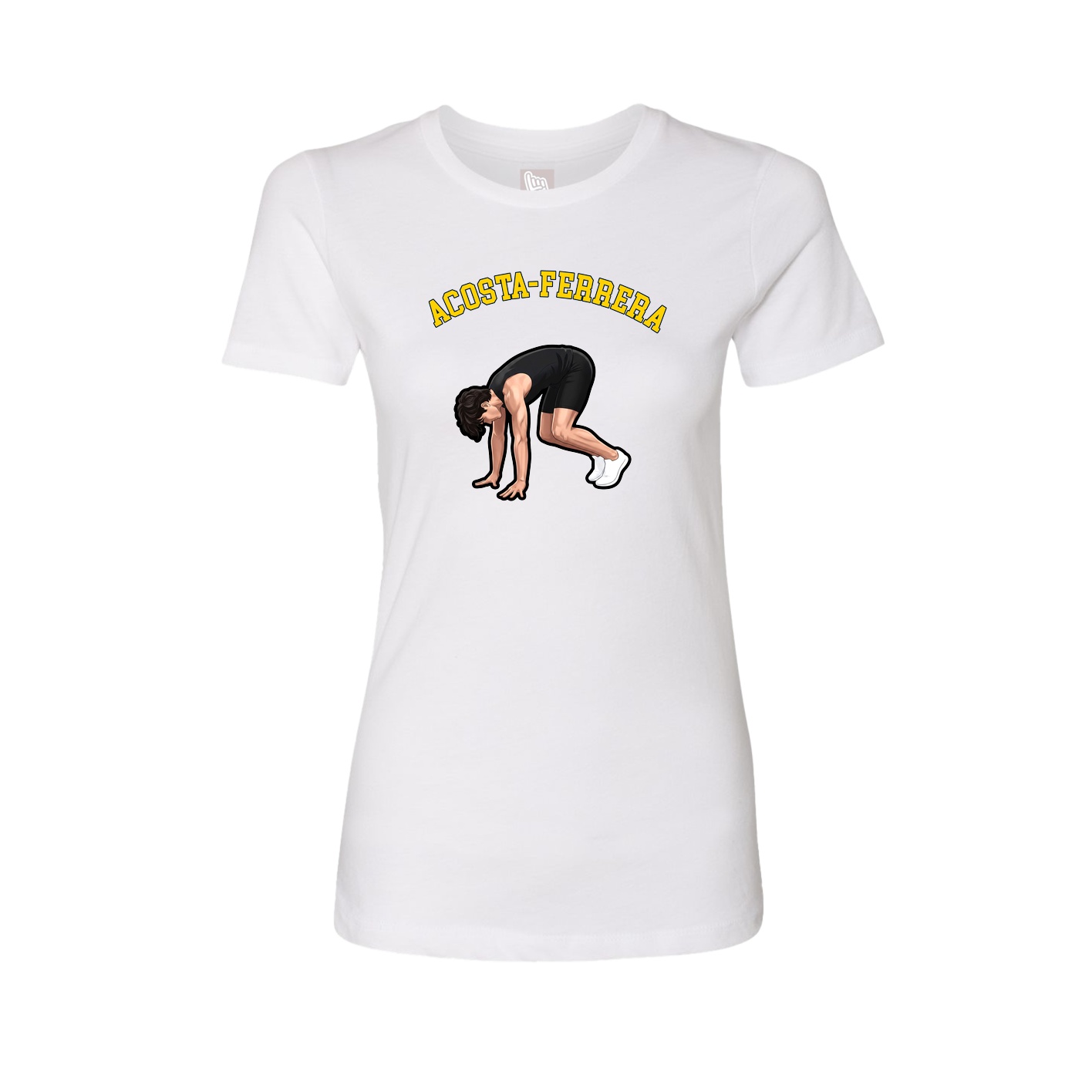 Fitted Women's Tee — Shirsey Arch in White