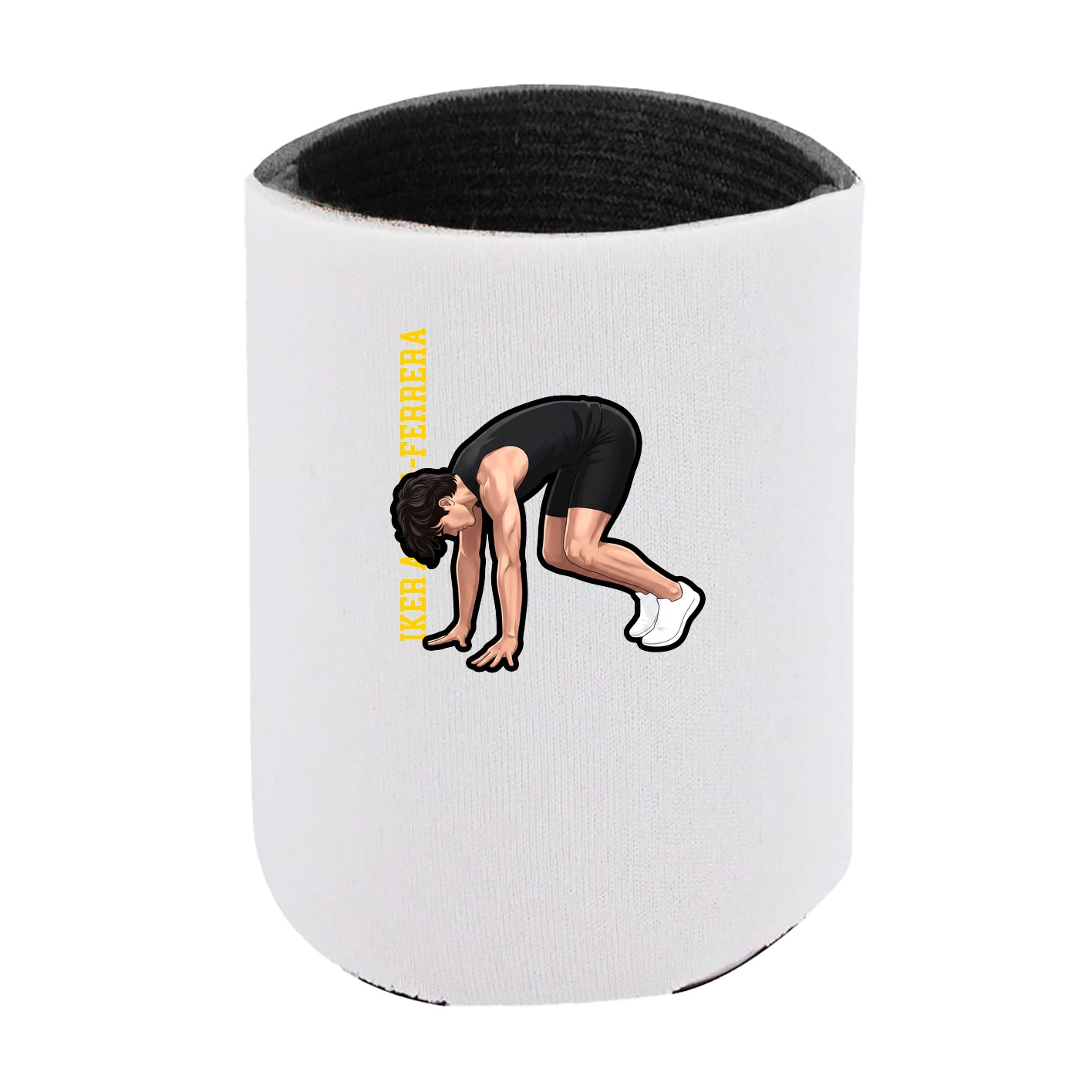 Can Holder — Name Vertical in White