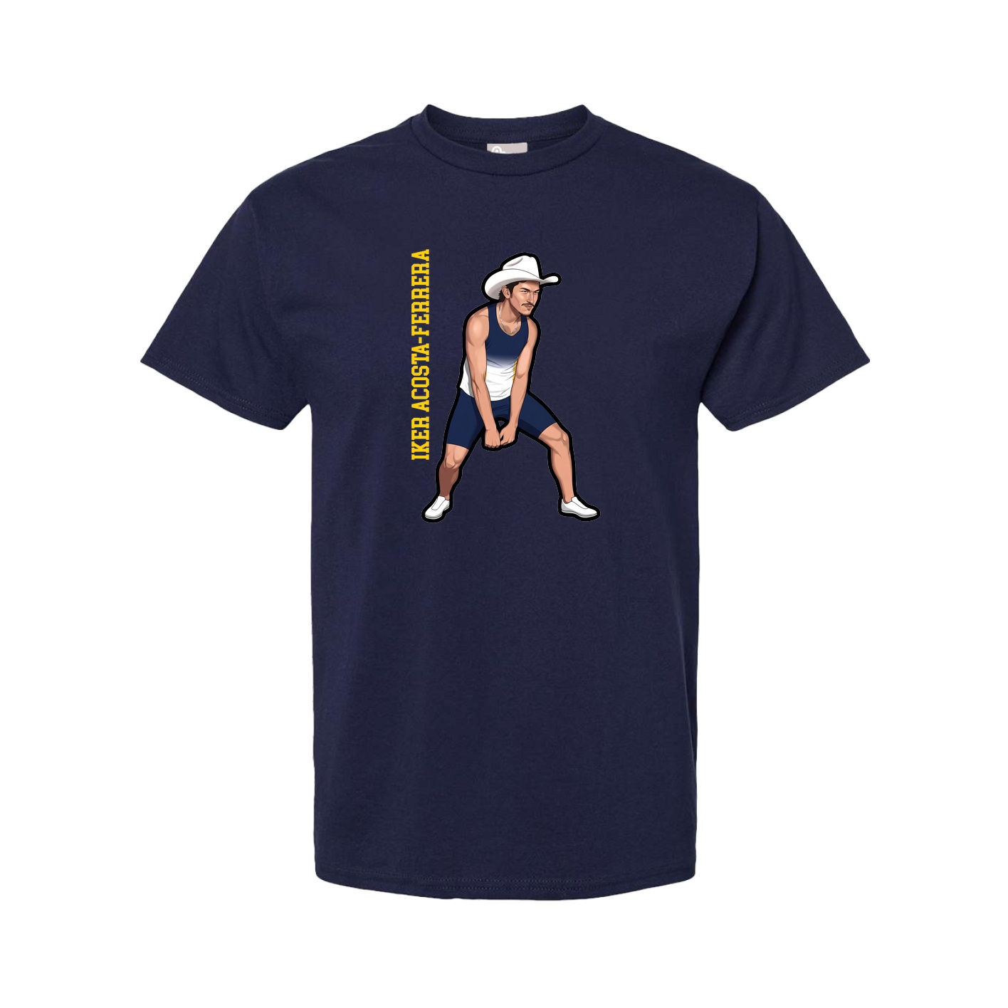 Youth Tee — Name Vertical in Navy