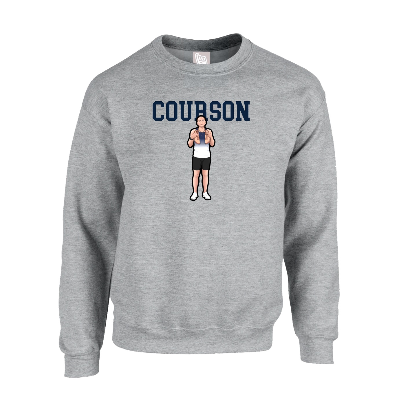 Fleece Crew — Shirsey in Grey