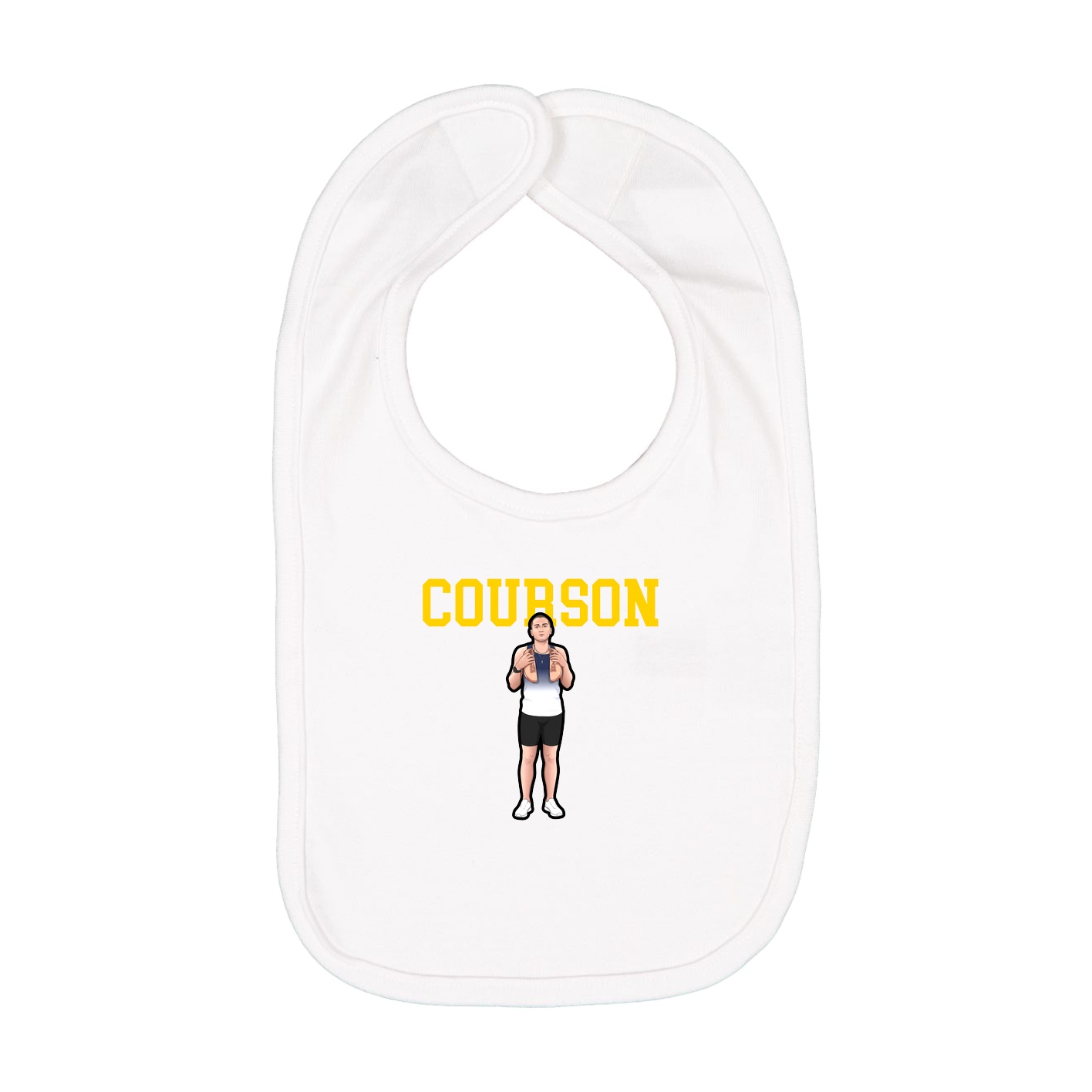 Infant Bib — Shirsey in White
