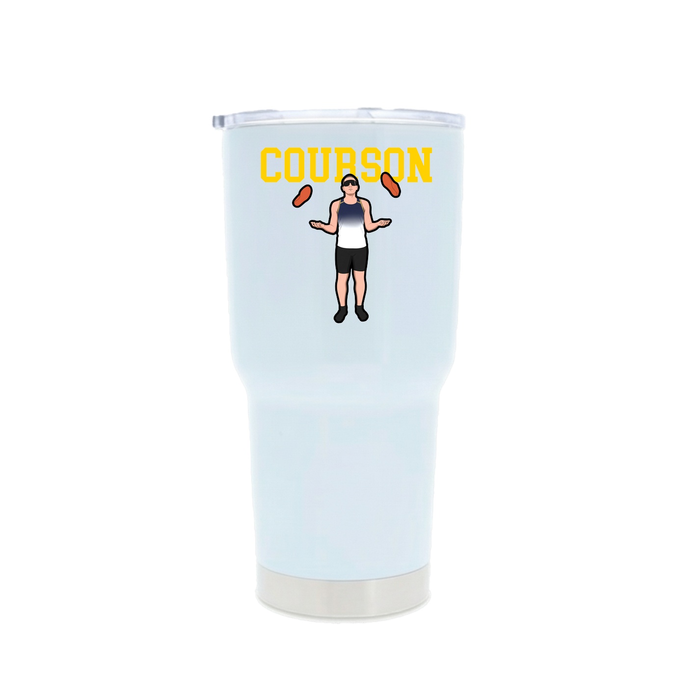30oz Stainless Steel Tumbler — Shirsey in White